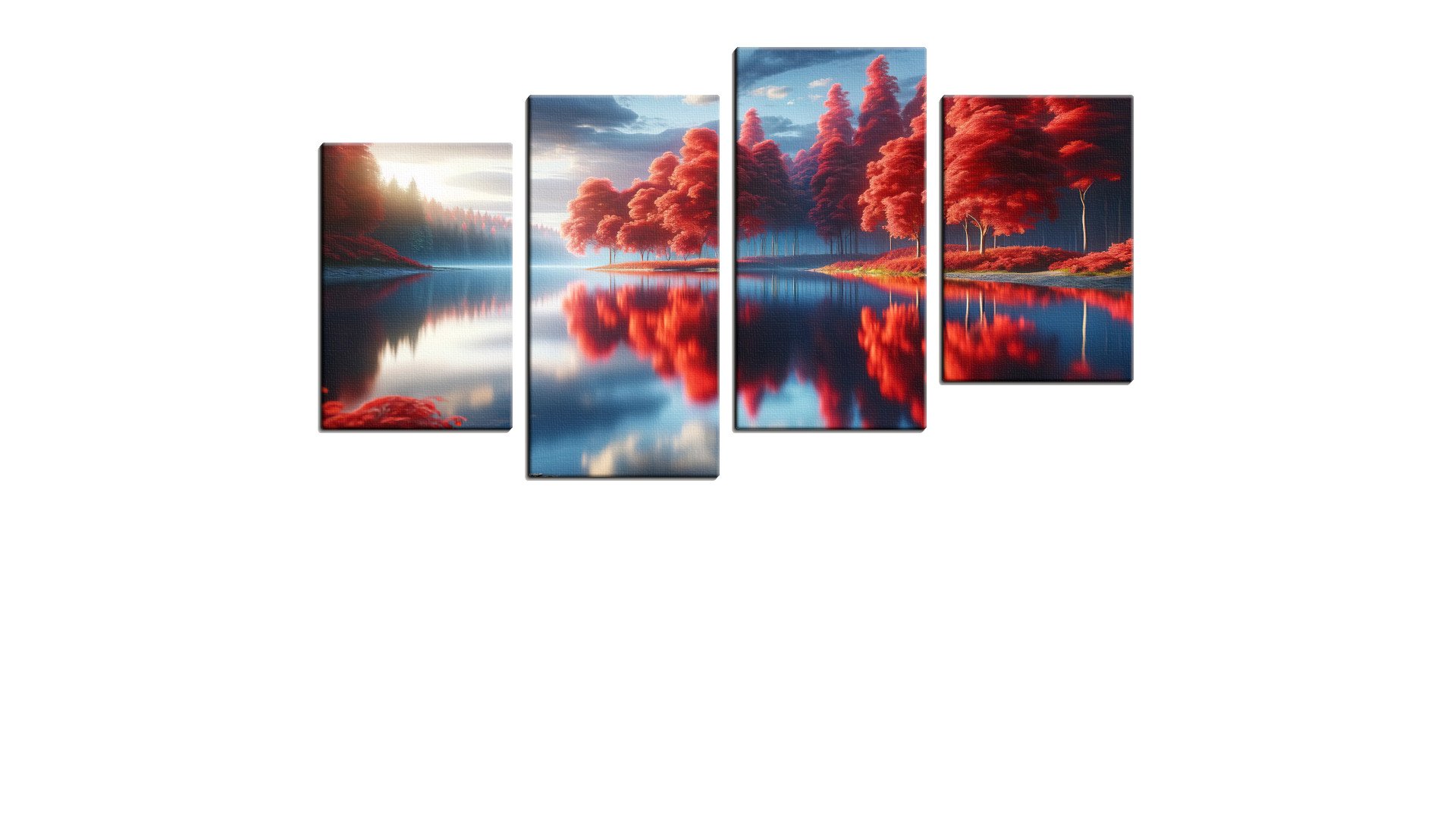 Crimson Forest Relfected in the Lake