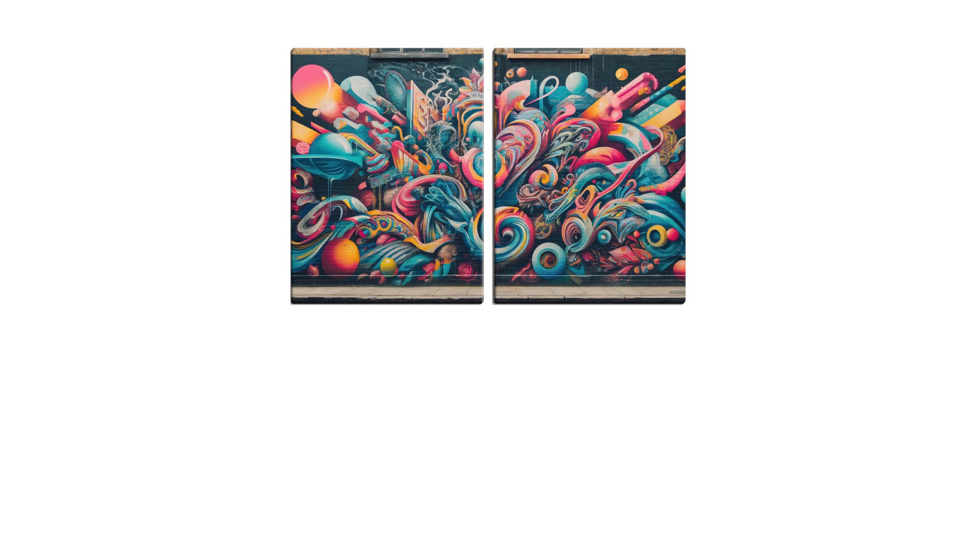 Colourful Swirl of Grafitti Art