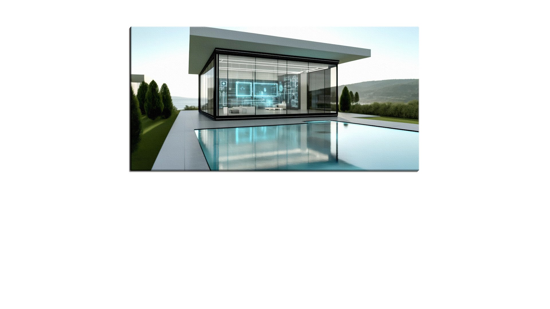 Futuristic House by the Pool