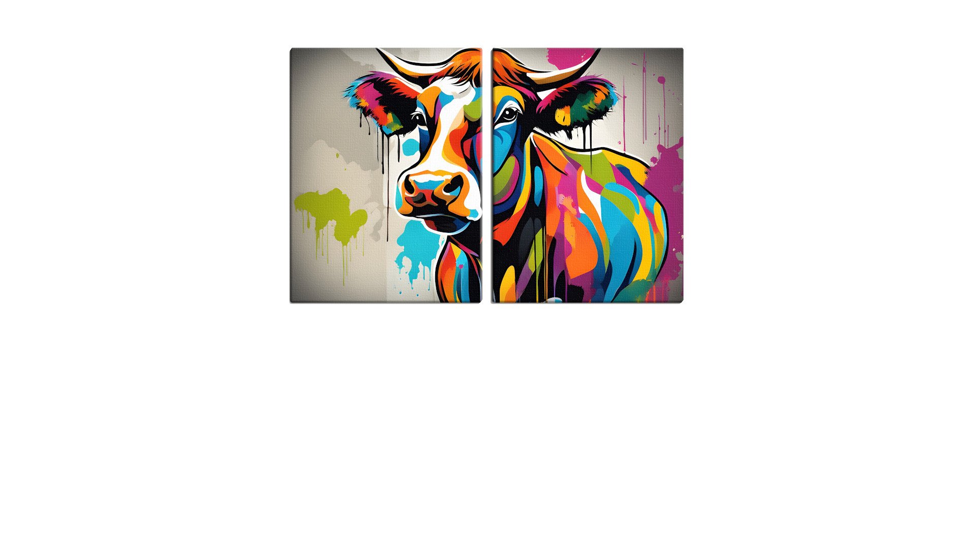 Colorful Highland Cow