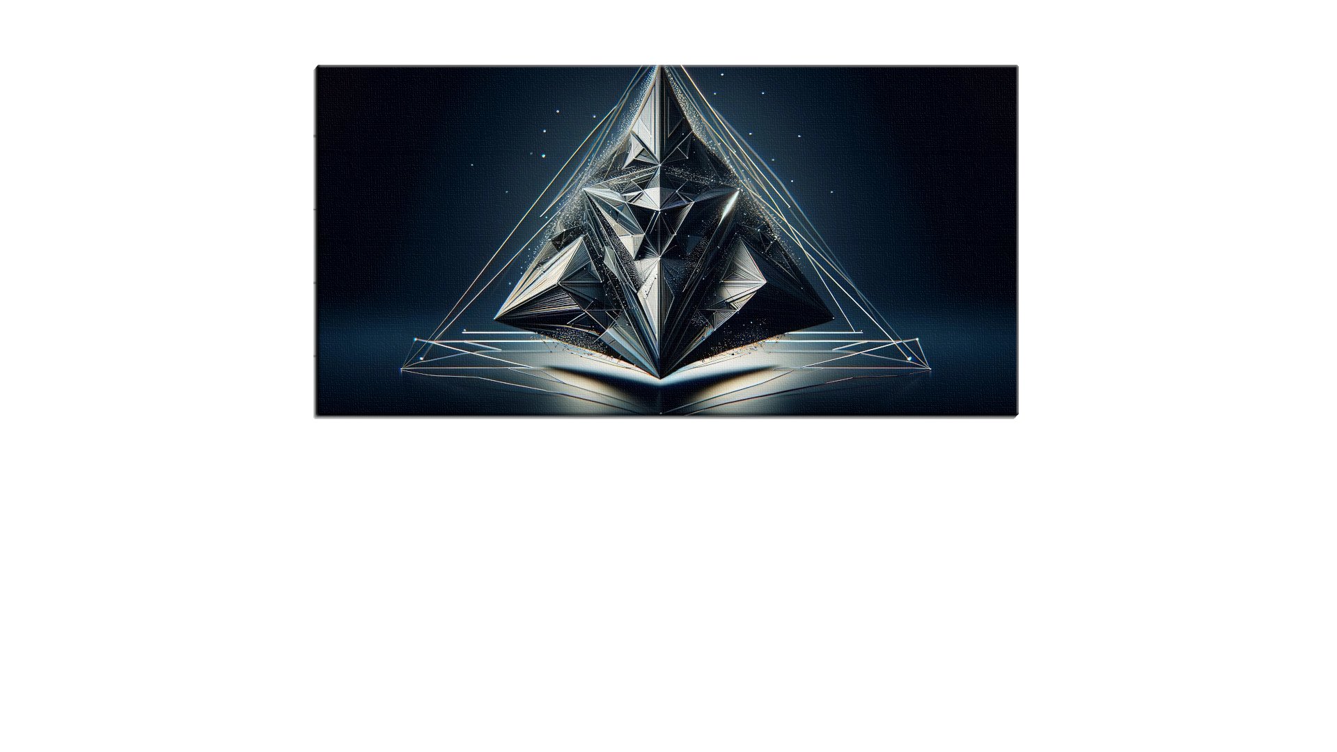 Dark Hovering Metallic Triangle