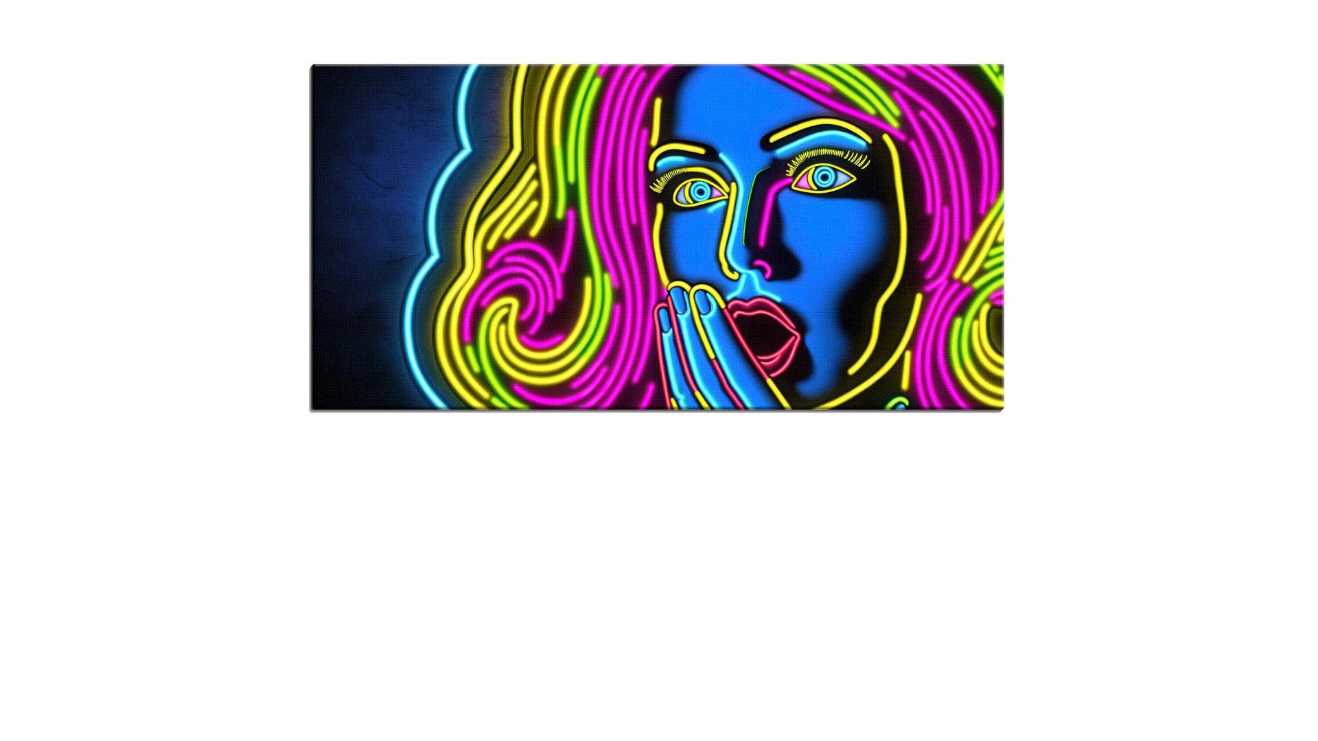 Chic Colourful Neon Woman