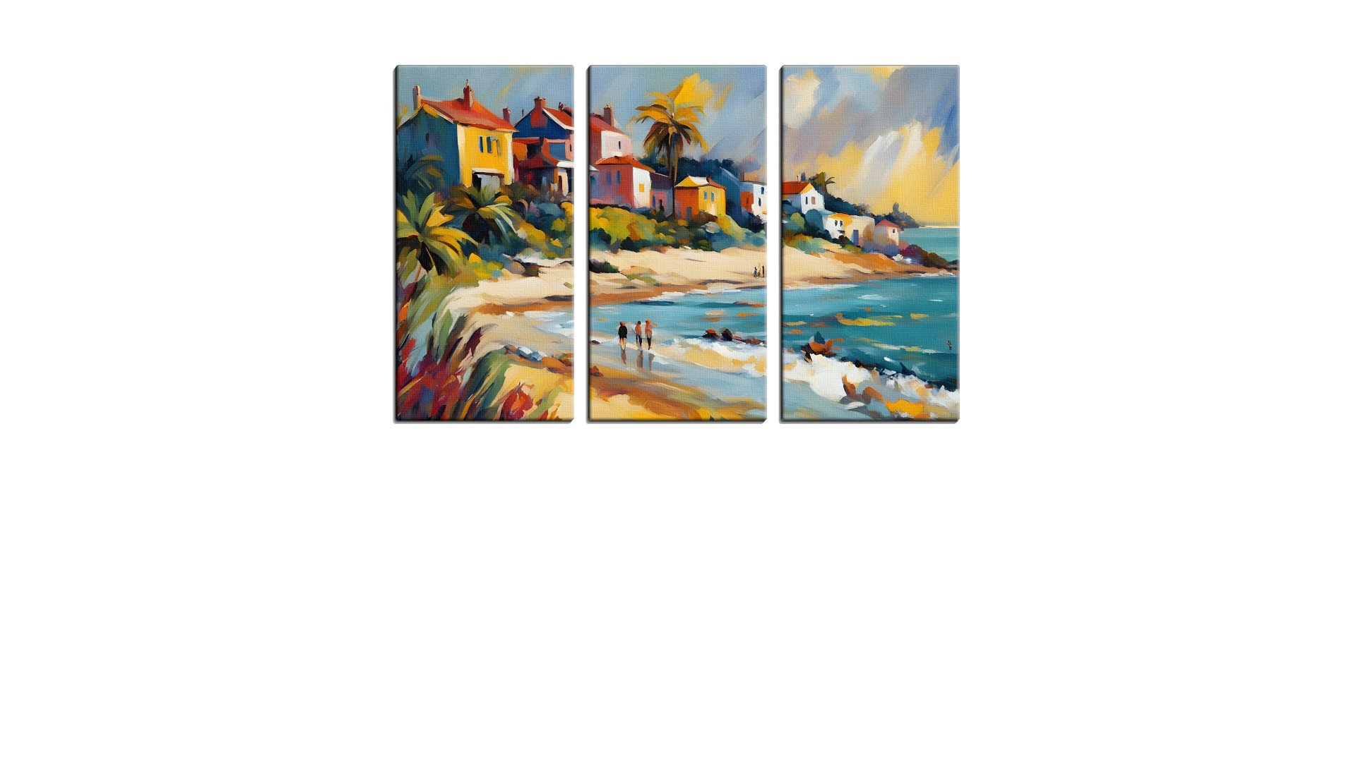 Bright Town by the Beach