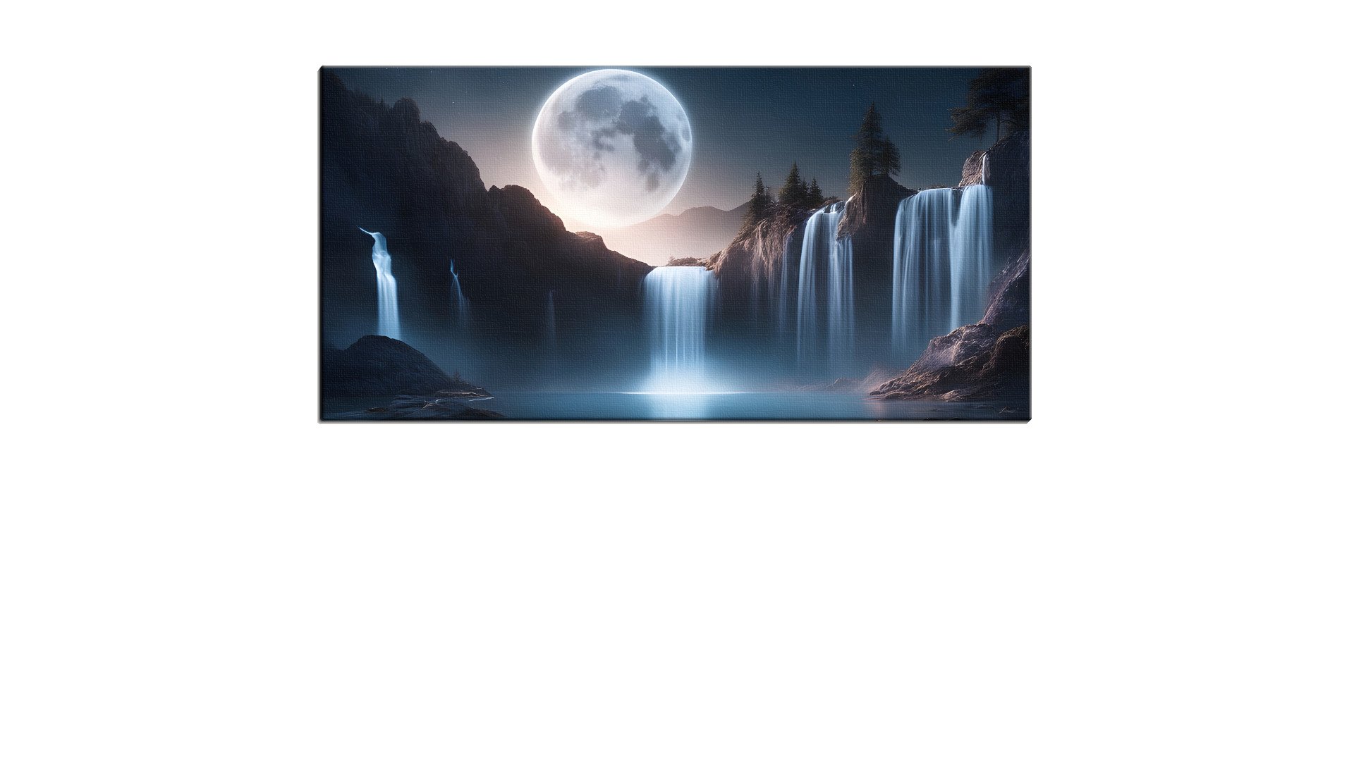 Misty Fall under the Moonlight
