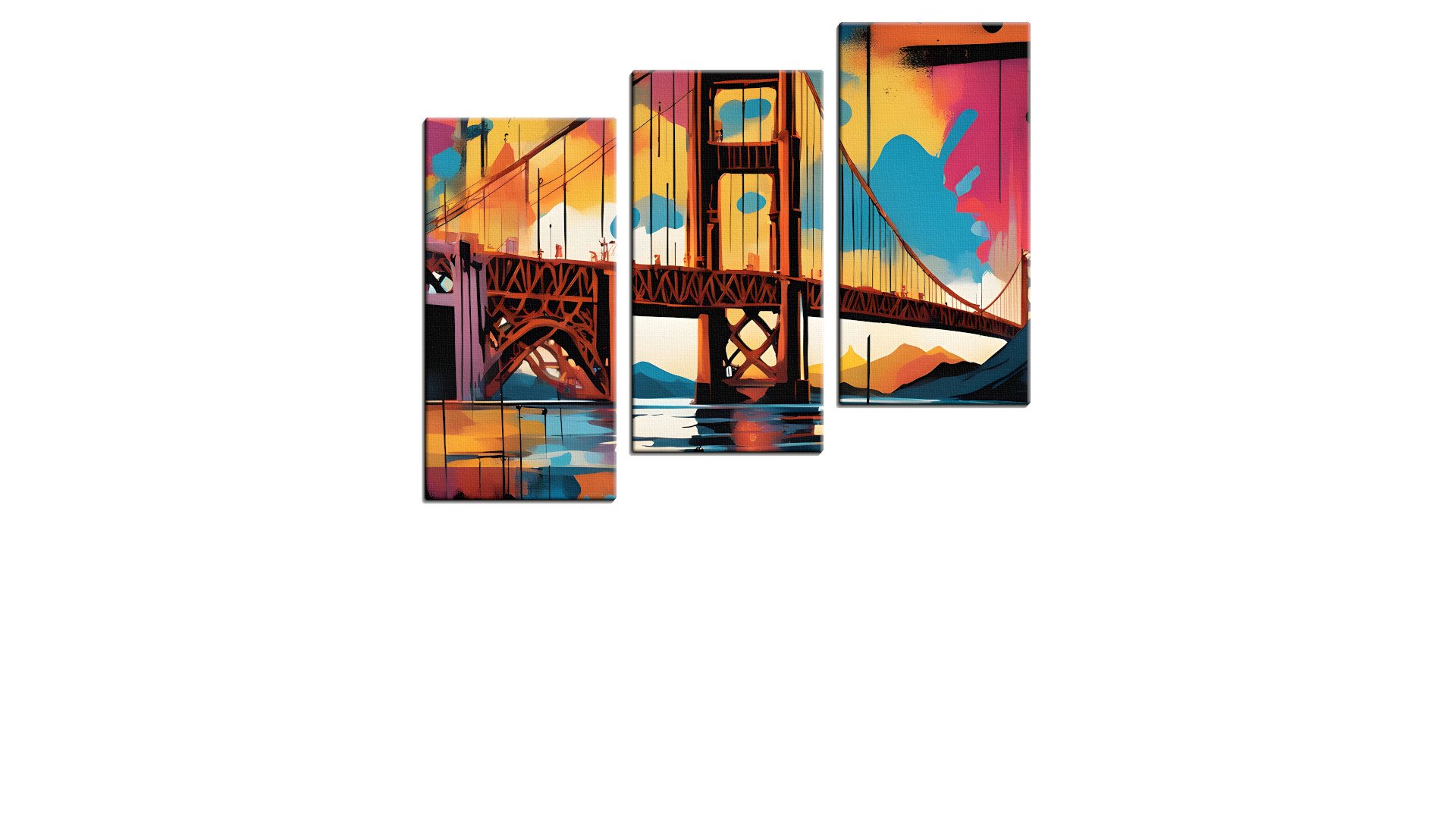 Large Steel Bridge in Street Art