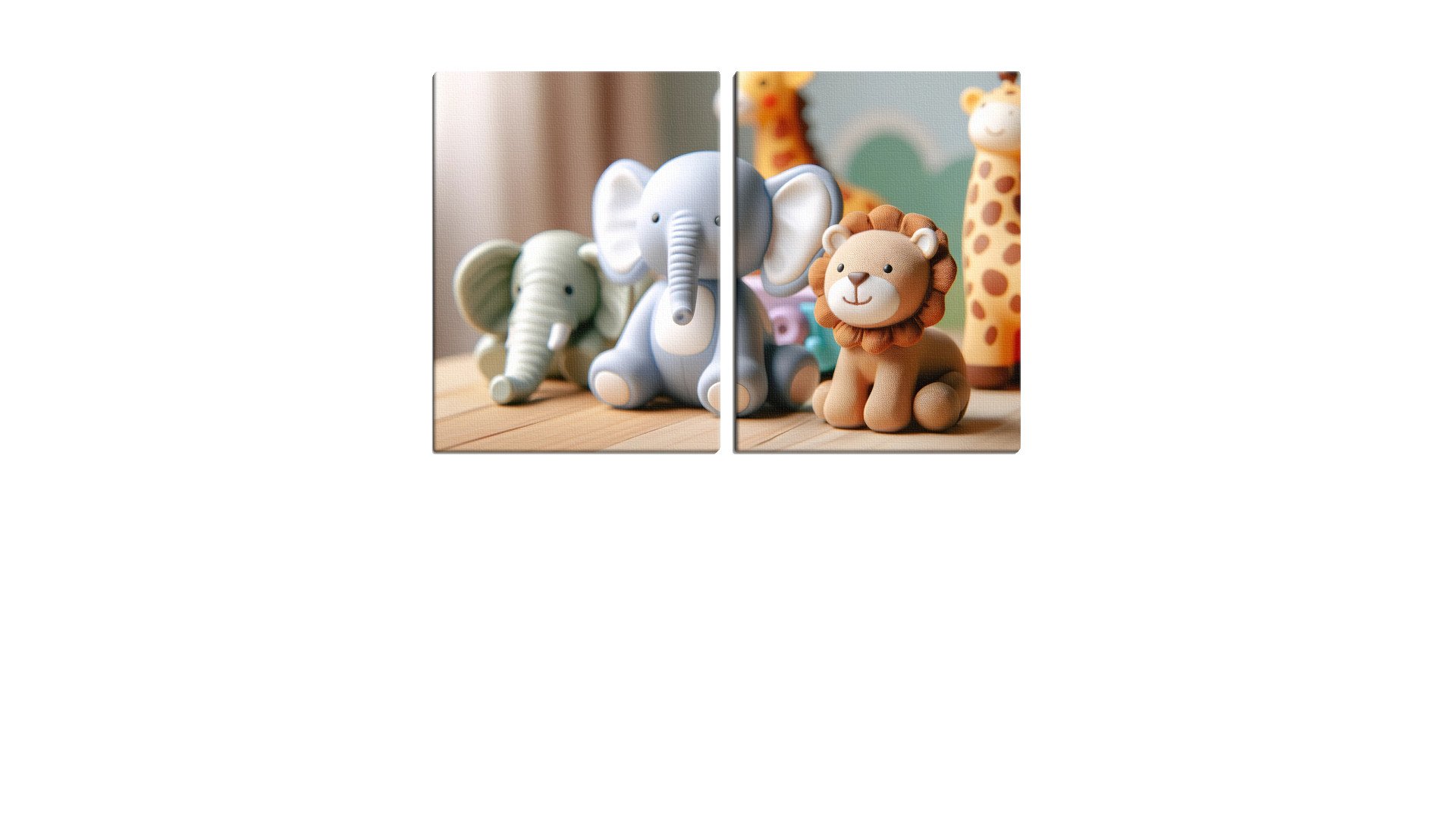 Cute Group of Toy Animals