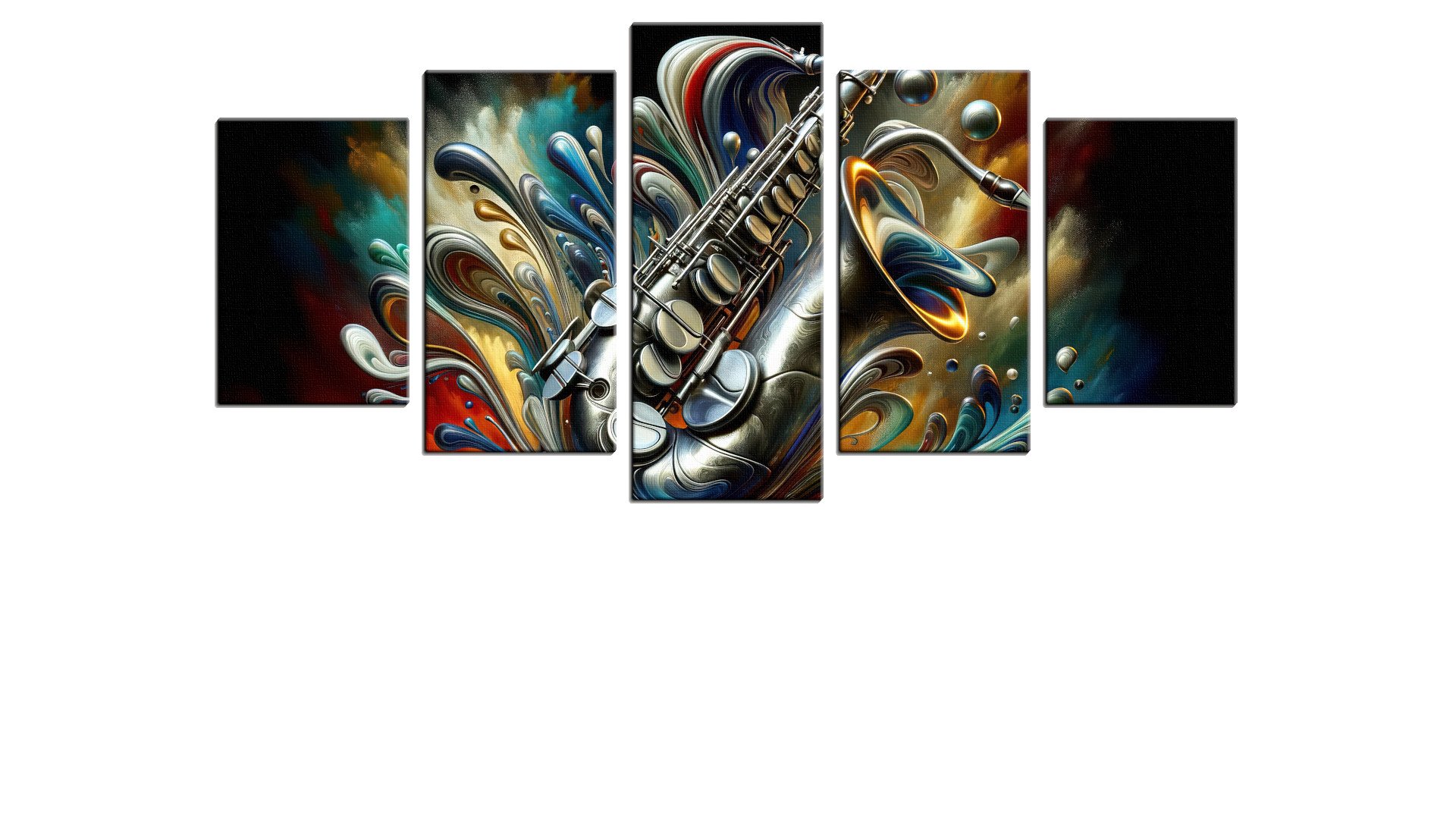 Melting Abstract Saxophone