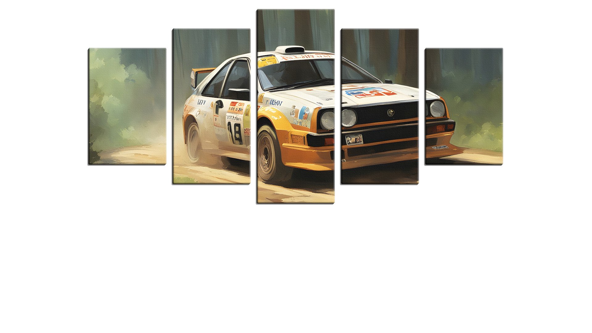 Yellow Off-Road Rally Car