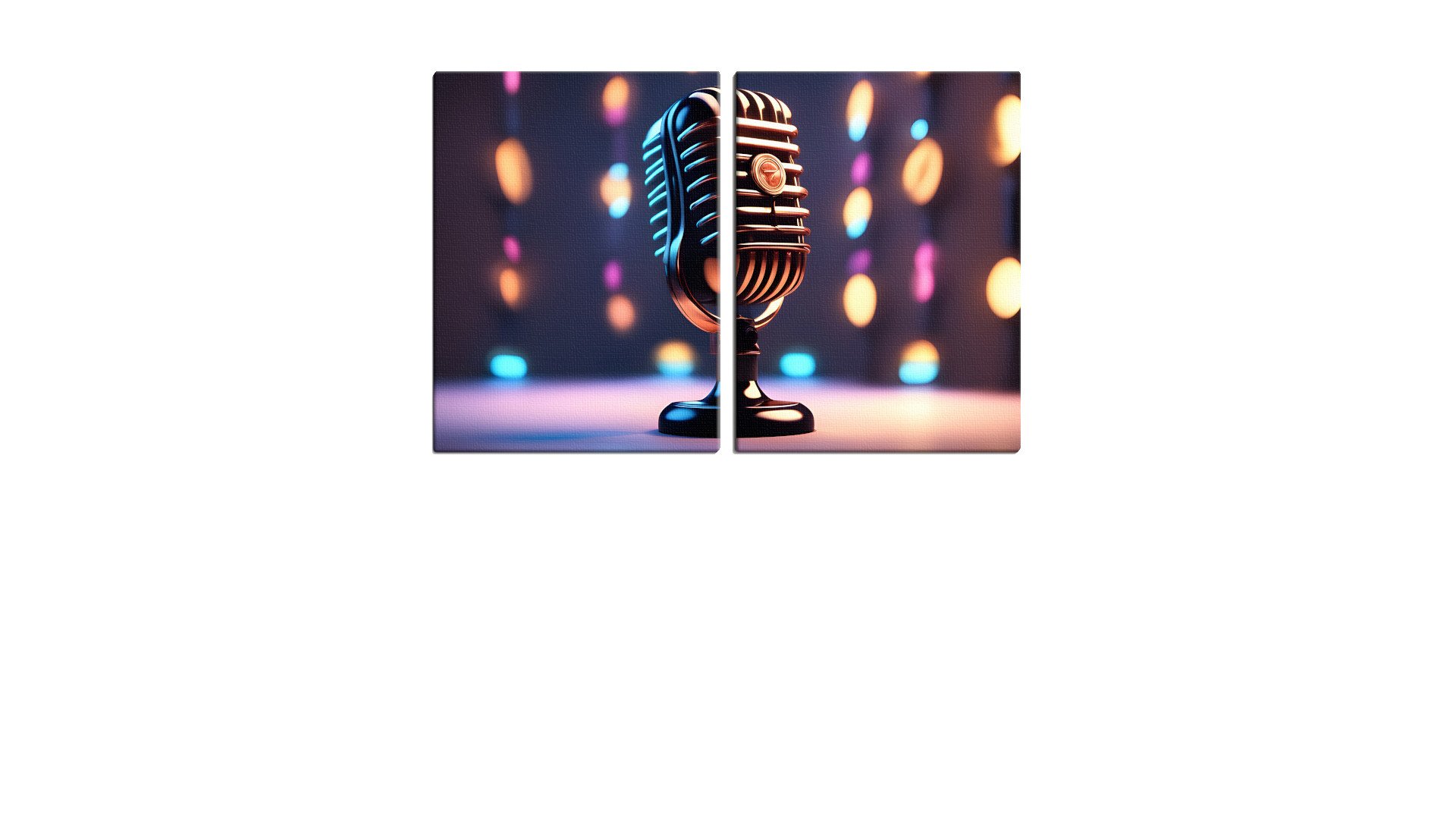 Lone Microphone Awaiting a Singer