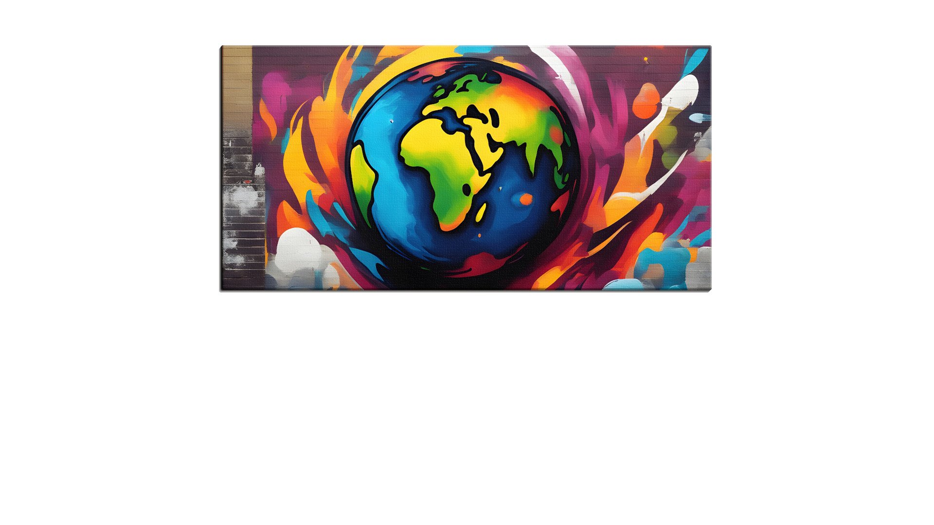 Deep-Coloured World Map