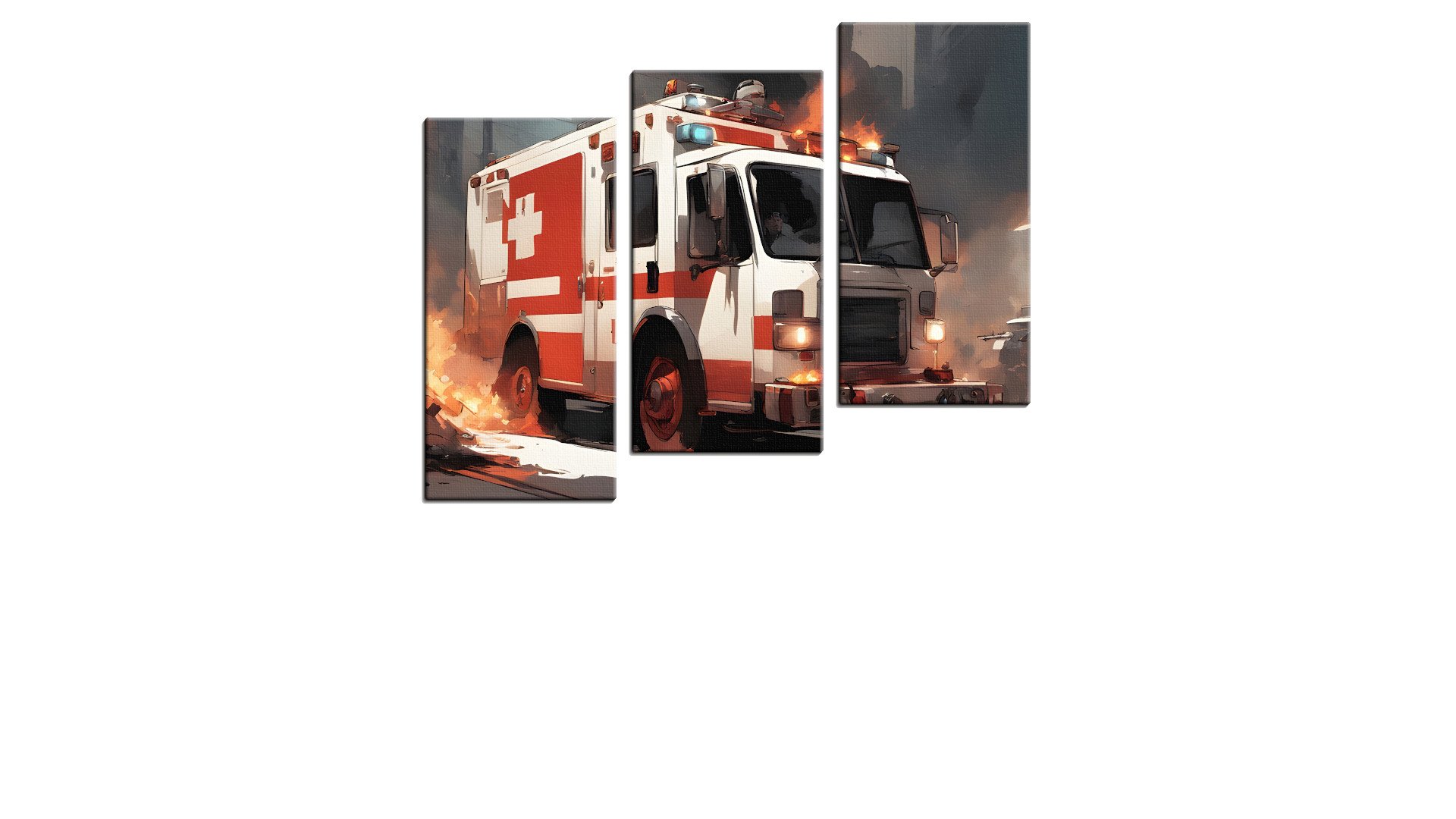 Red Cross Bus Under Fire