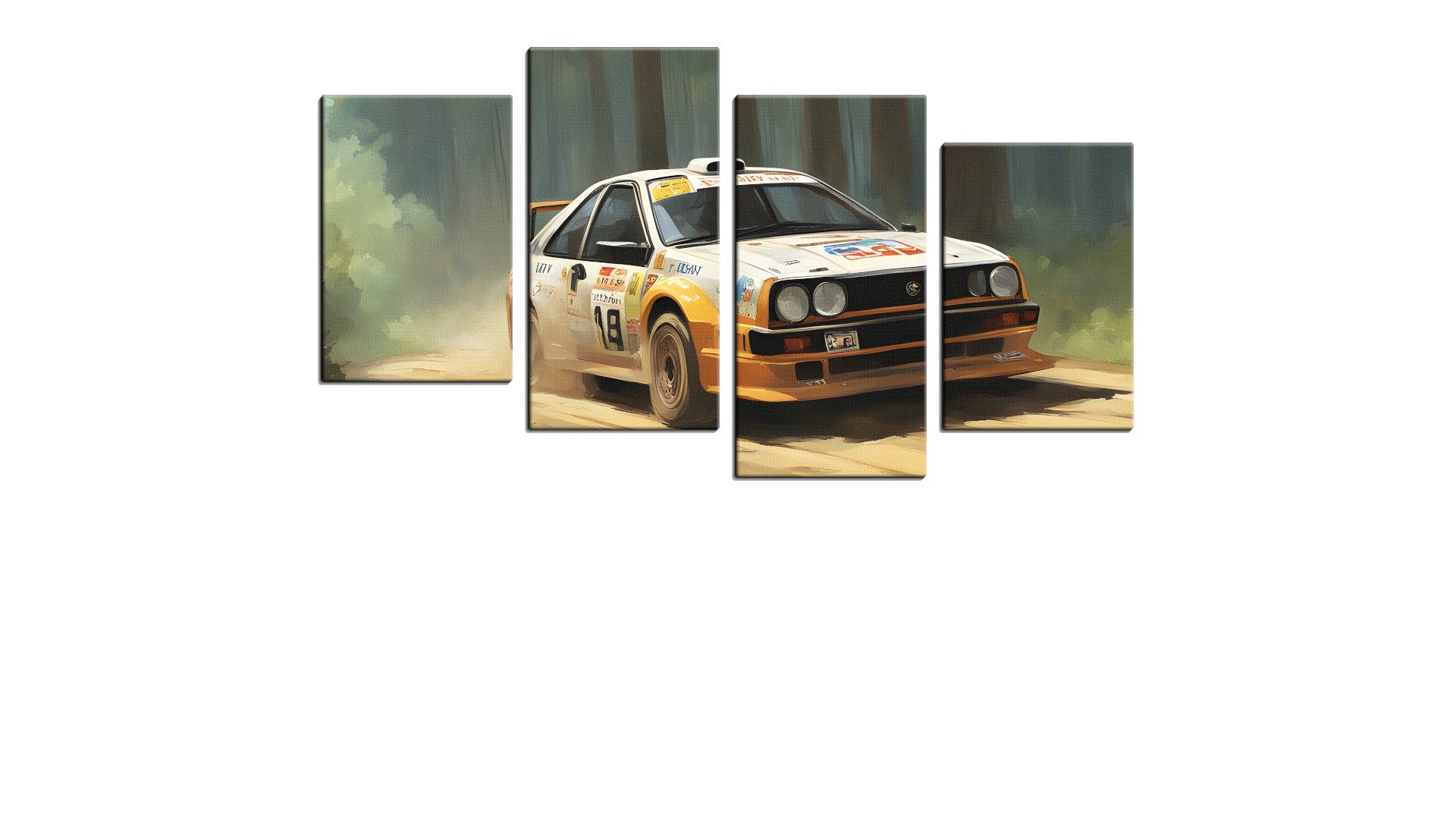 Yellow Off-Road Rally Car