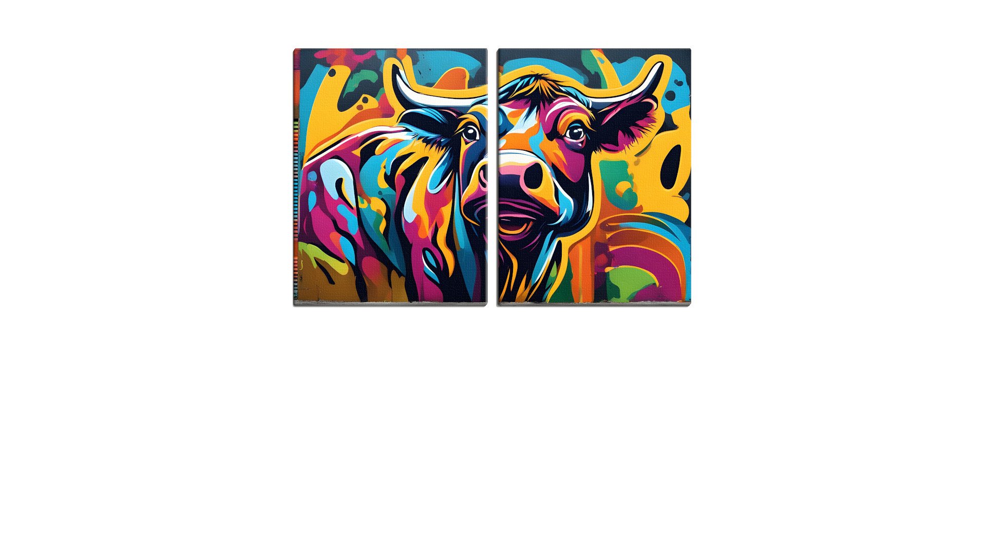 Beautiful Startled Bull