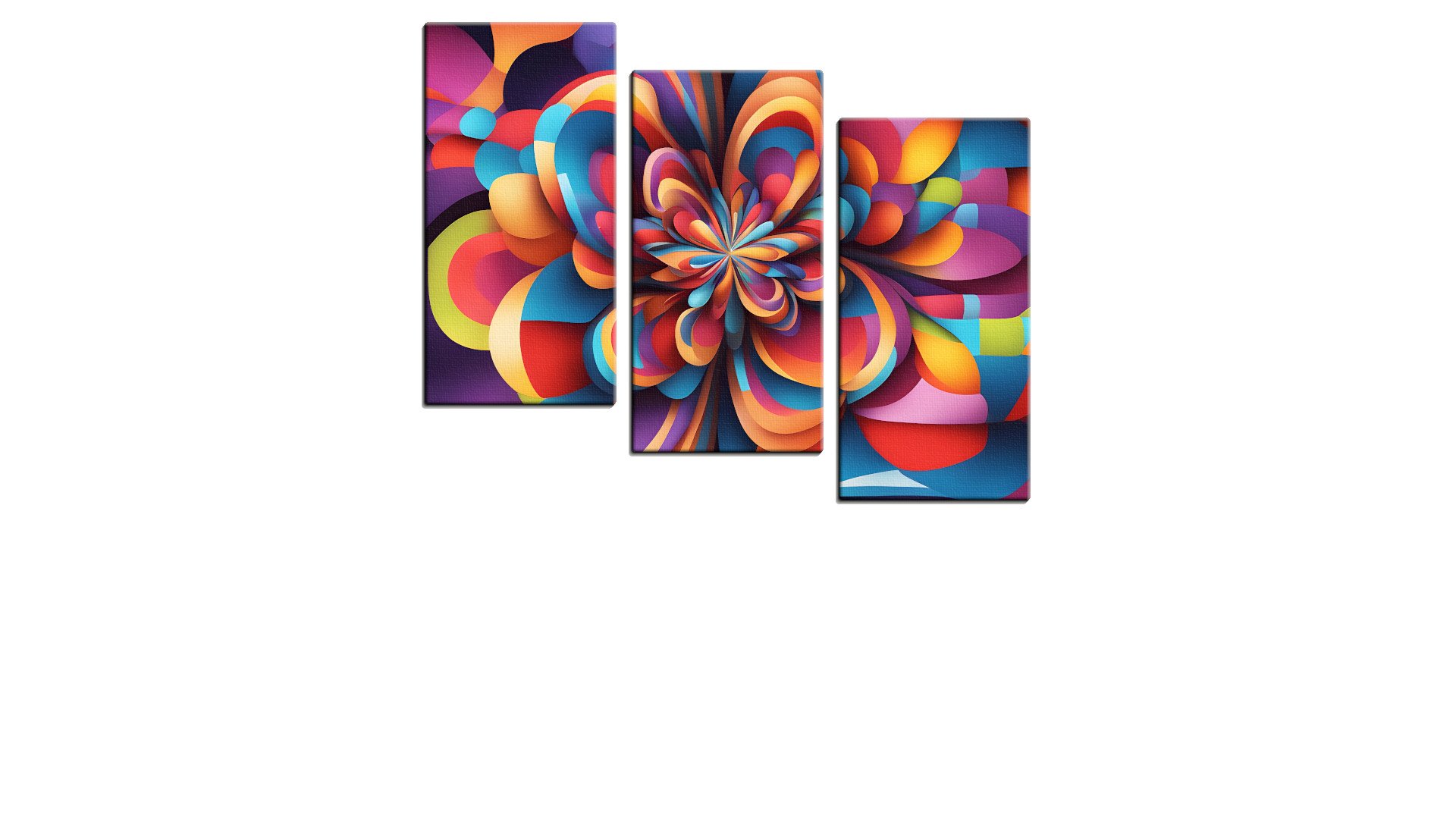 Flower Shape Bursting with Colour