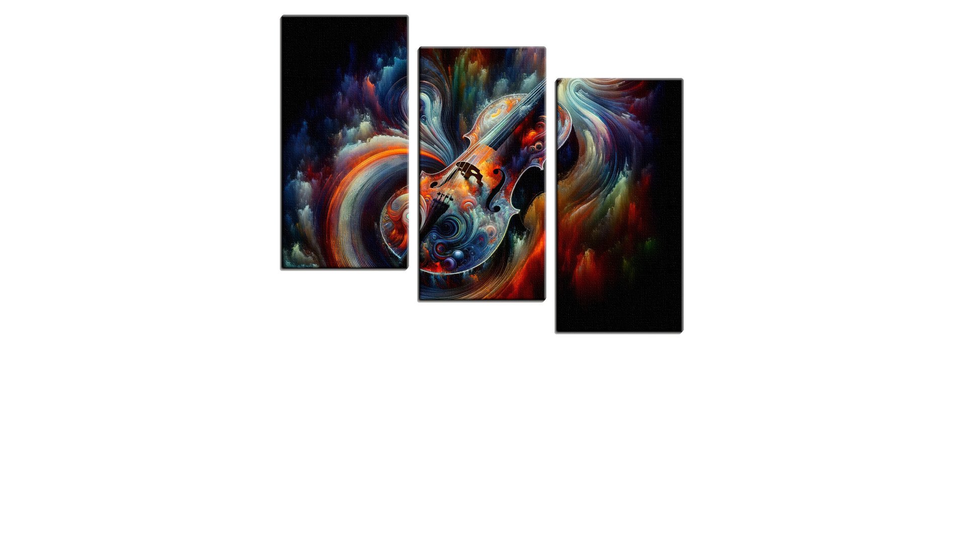 Violin Swirling in Colour