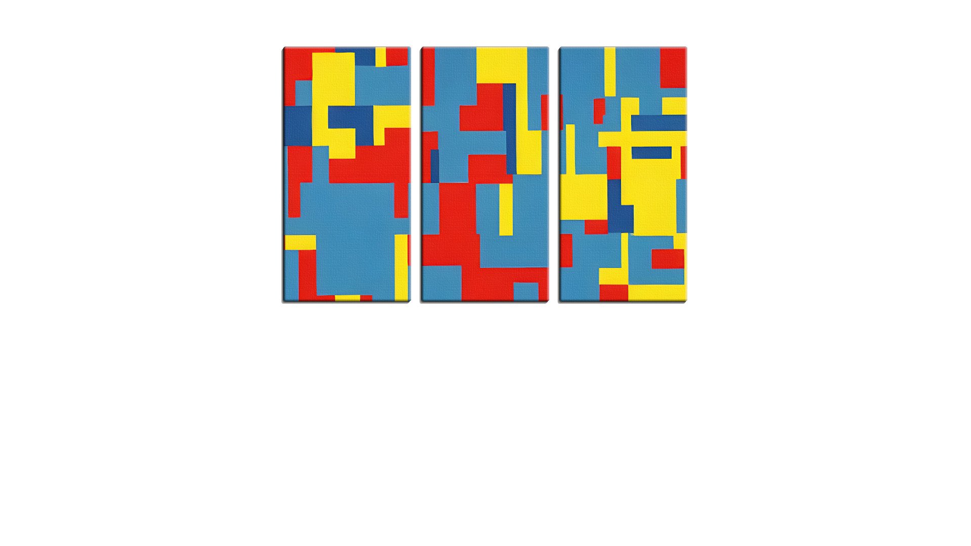 Pixel Filled Geometric Piece of Art
