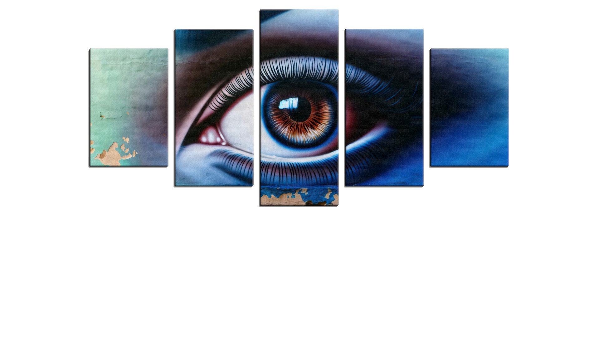 Wall Mural of a Smoked Eye