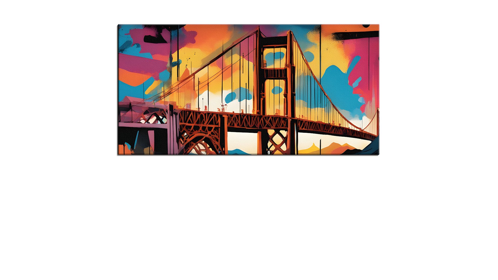 Large Steel Bridge in Street Art