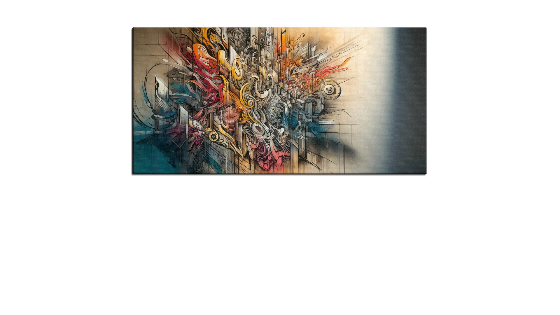 Mixed Mural of Colourful Grafitti