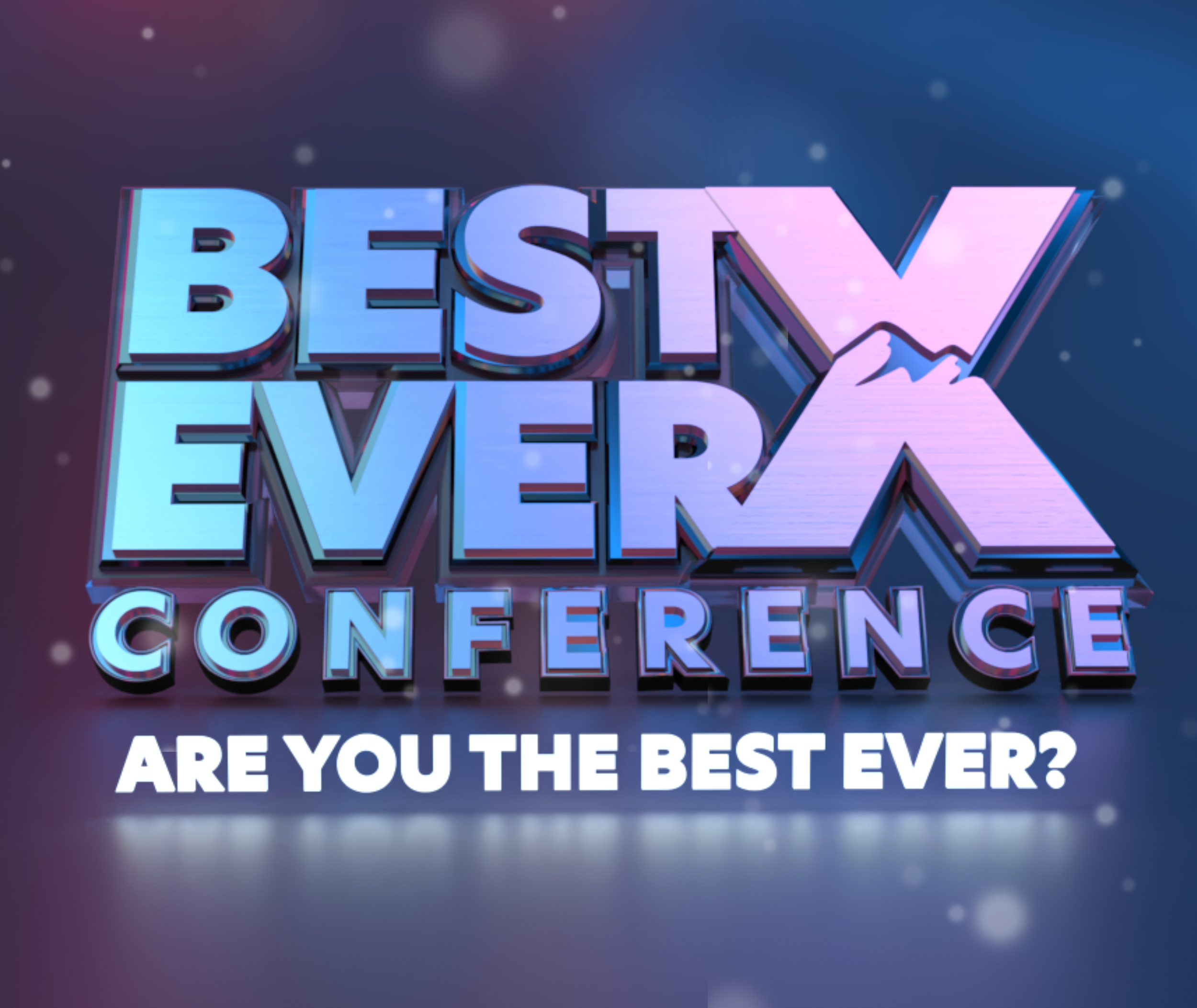 The debate counter graphic made it into the event — no on-site photos were taken, so this is the design as delivered. Are you the best ever? was the brief and the answer.