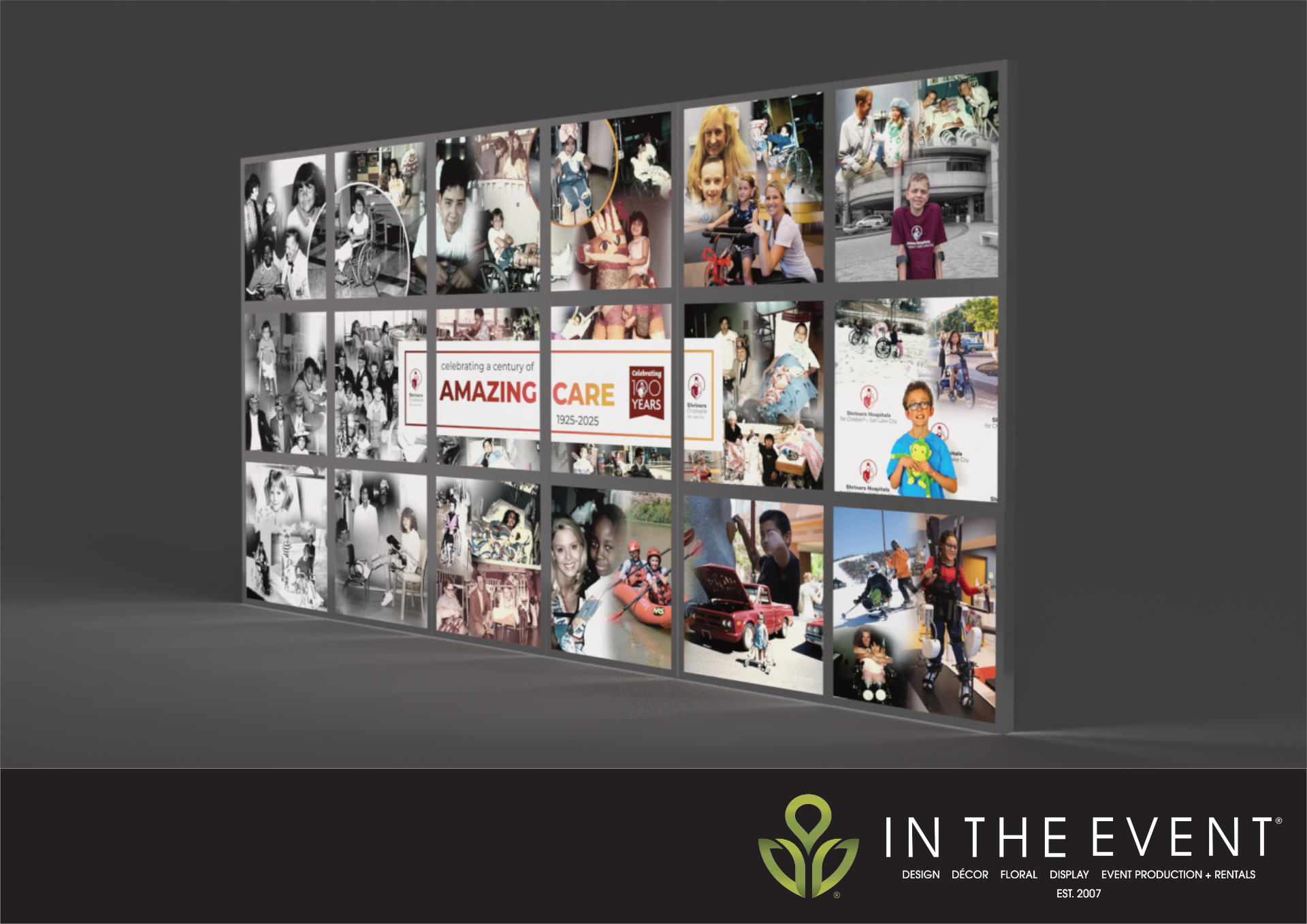 Shriner's 100th Photo Wall Render