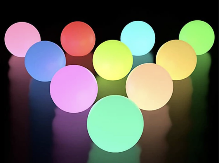 8cm Colour Changing Orb Lights - £4.50 + VAT each