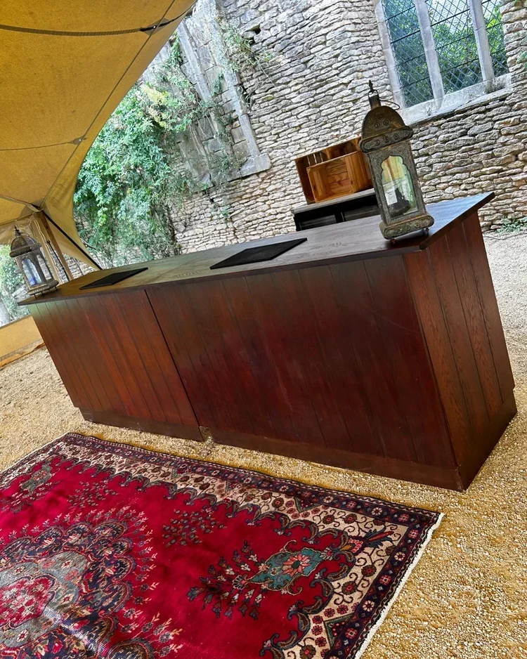 Dark Vintage Oak Bar 