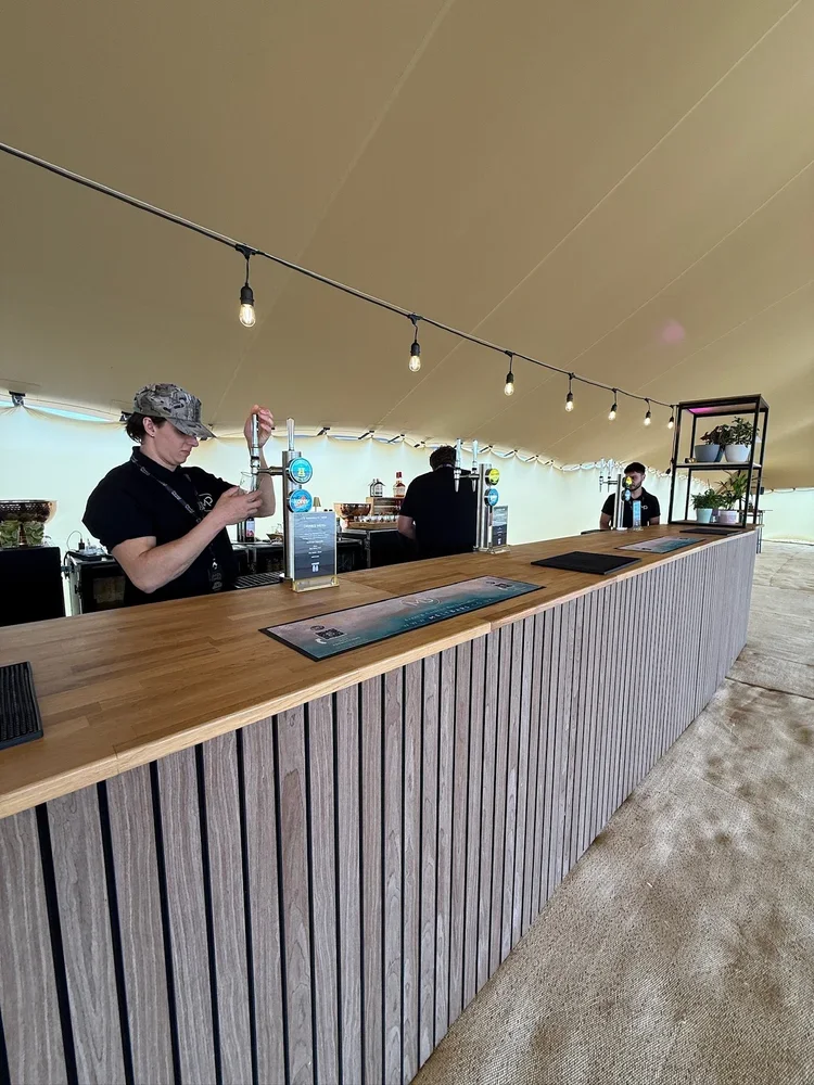 Slatted Oak Bar