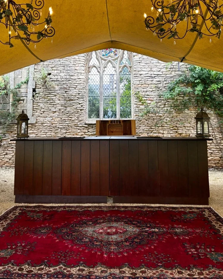 Dark Vintage Oak Bar 
