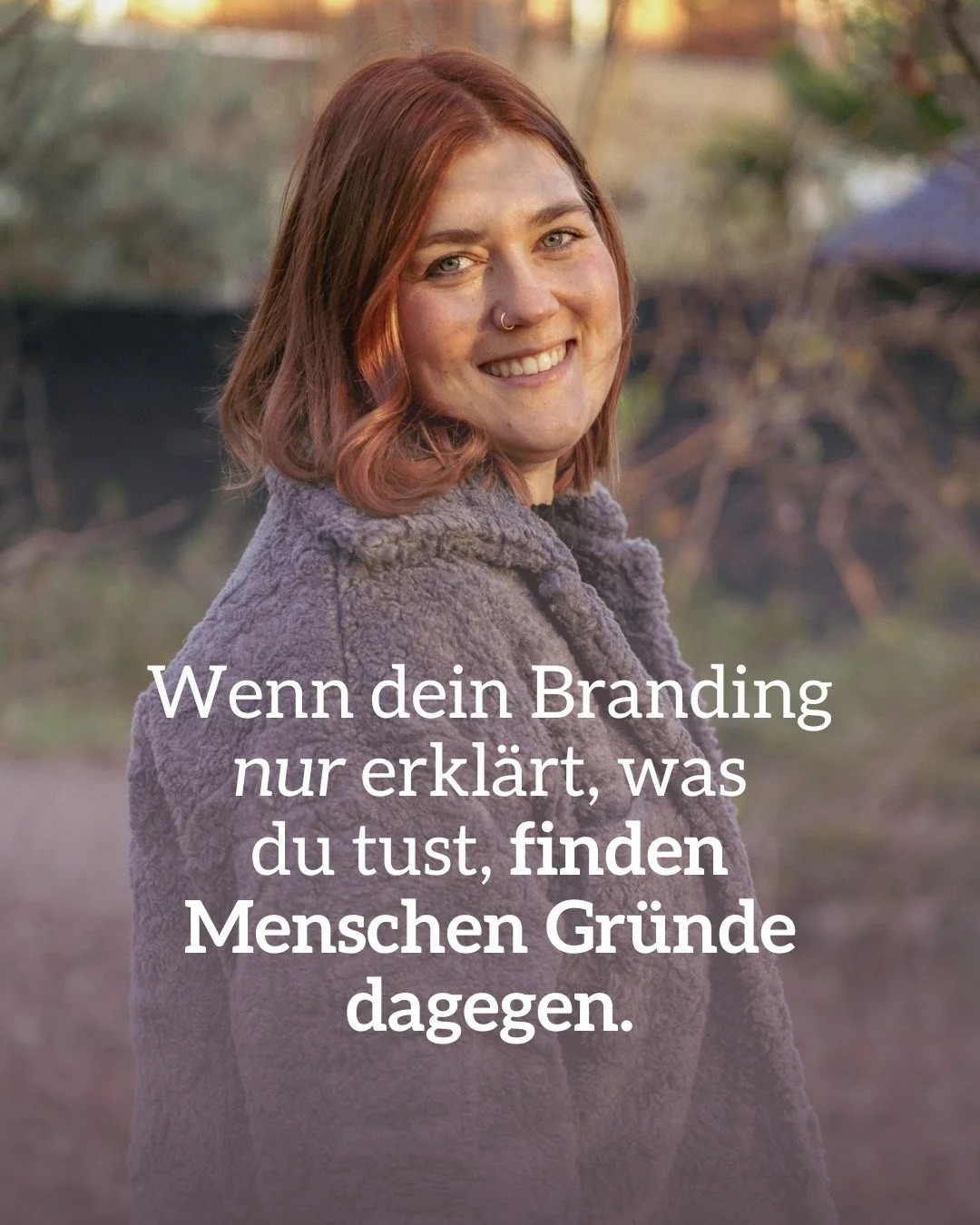 Menschen entscheiden sich nicht f&uuml;r dein Angebot, weil sie alles verstanden haben. Sie entscheiden sich, weil sie gesp&uuml;rt haben, wie es sich anf&uuml;hlt, mit dir zu arbeiten.

Deine Energie ist immer da. Die Frage ist nur, ob dein Branding