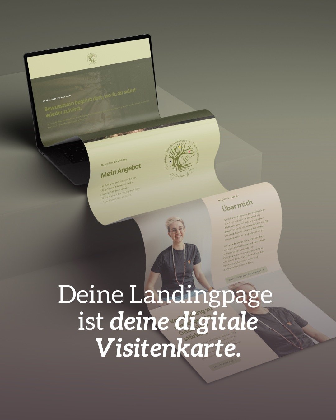 Ich baue Landingpages und digitale Visitenkarten, die nicht &uuml;berladen sind, sondern sich einfach richtig anf&uuml;hlen ✨ Einfach klar, stimmig und DU 🤍 manchmal braucht es gar nicht viel, sondern nur die richtigen Worte, ein gutes Gef&uuml;hl u