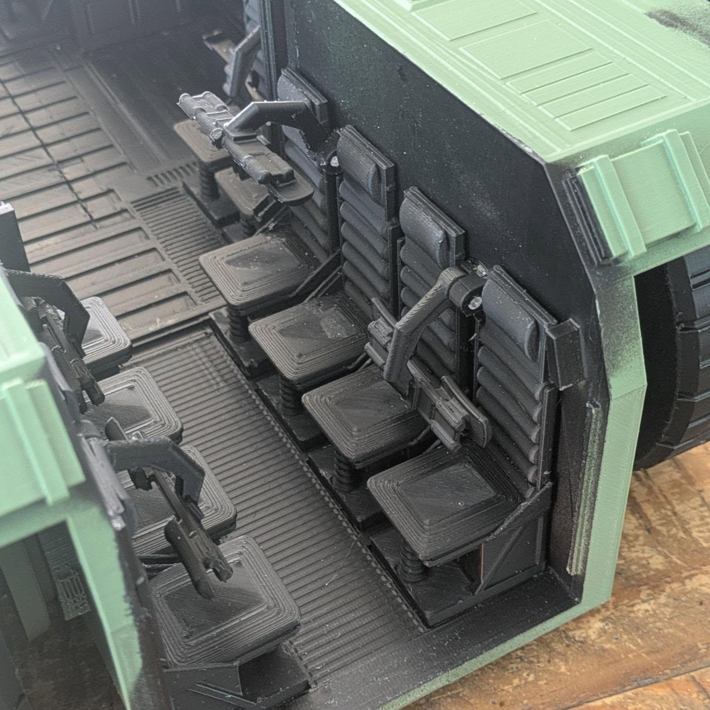 Adding articulated seat harnesses to the 1:18 scale Aliens APC 👌

#aliens 
#colonialmarines 
#alienscolonialmarines 
#apc 
#alienvspredator