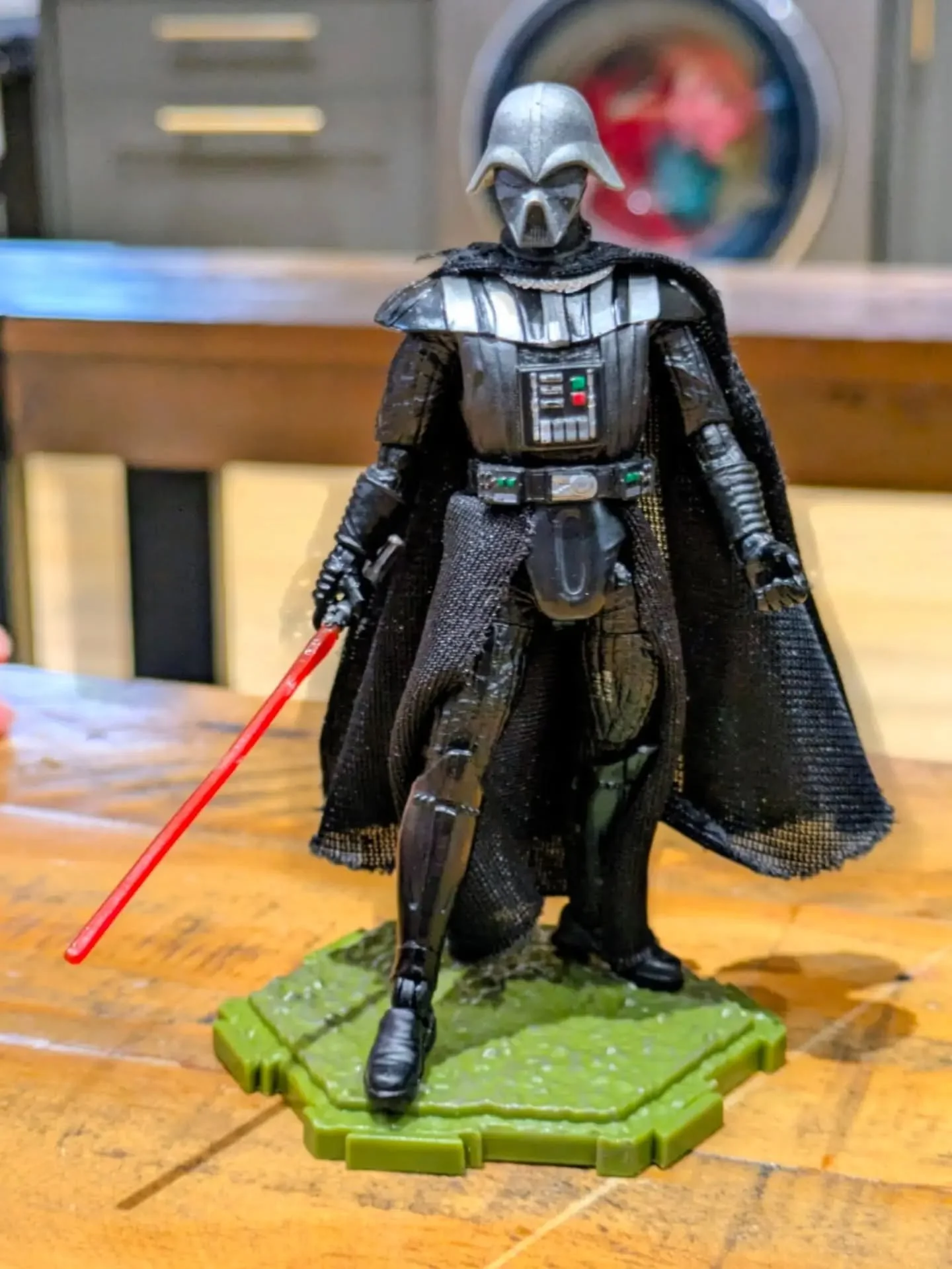 #starwarsrebels style #darthvader 

Used a printed McQuarrie concept Darth Vader head on the Dark Times #vader #vintagecollection body to make a #swrebels style Vader.