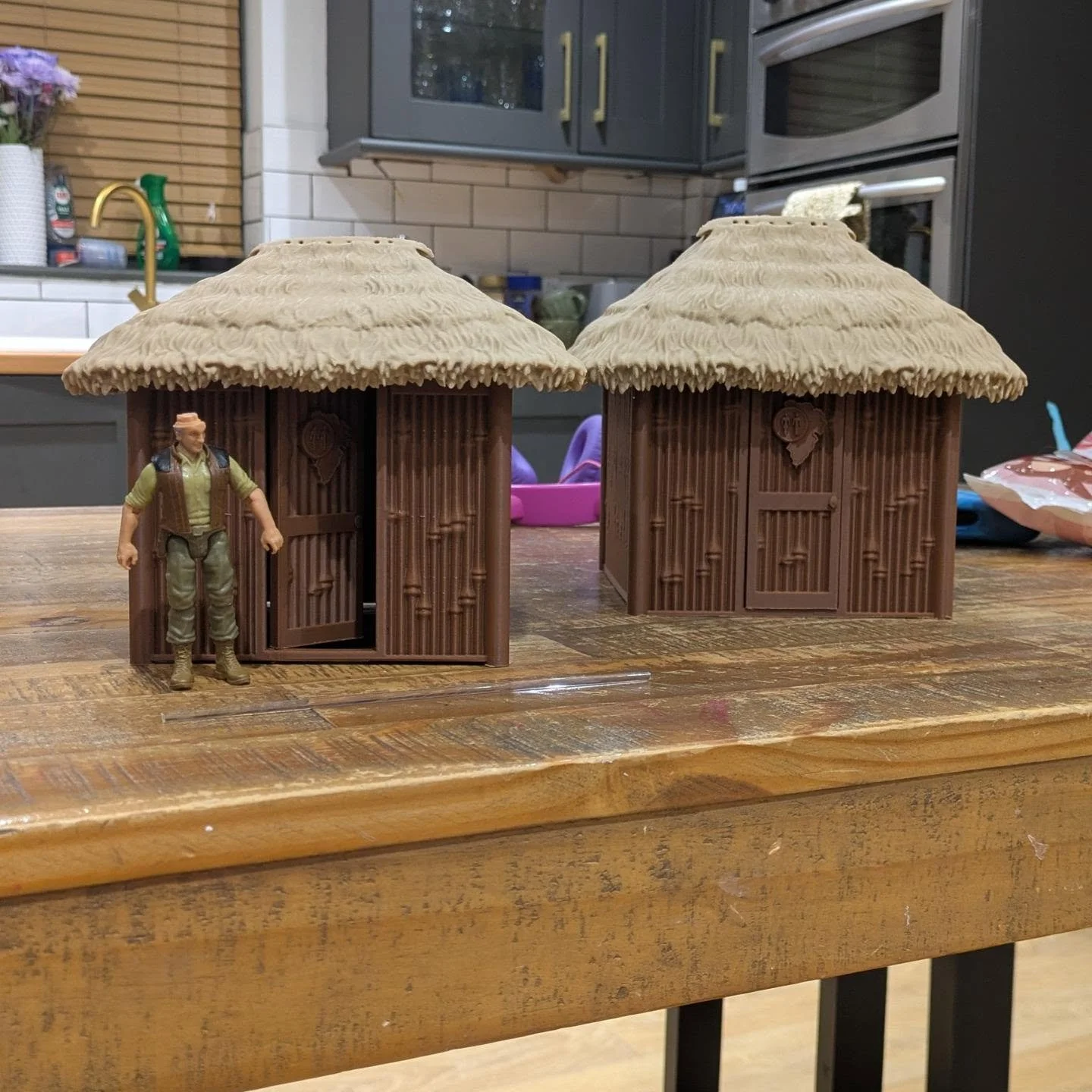 V2 outhouse set finished.

Decided to make some tweaks to the external structure of the outhouse set in preparation for listing the first batch for sale.

Seen here is the final set that will be for sale. Primarily, the largest changes are to the hei