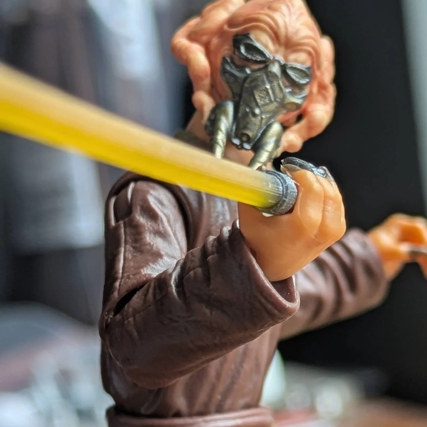 TVC Plo Koon saber.

If, like me, your favourite incarnation of Plo Koon was the version in Jedi Power Battles then naturally you Plo needs his signature yellow blade!

I designed this set to be a copy of the new TVC Plo's Lightsaber. All it needs no