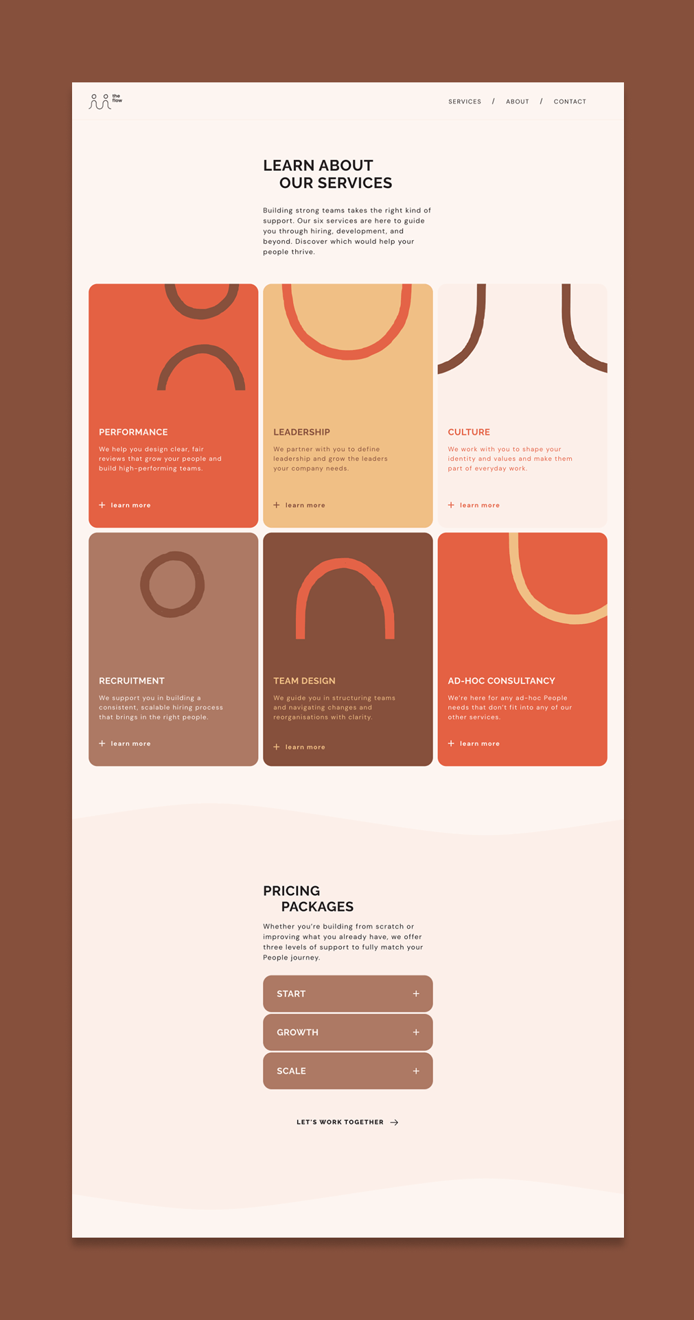 Screenshot of The Flow Website - design and development by Murmuri Design Studio