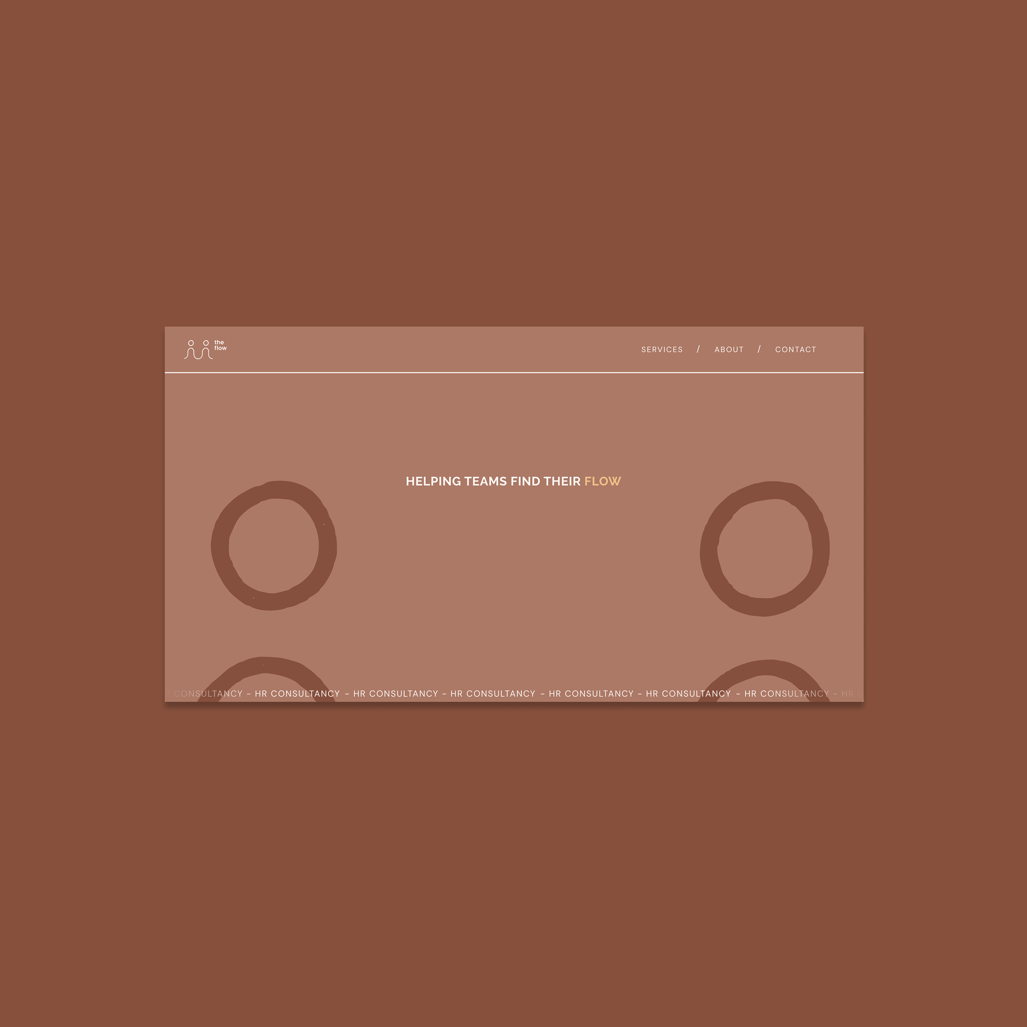 Screenshot of The Flow Website - design and development by Murmuri Design Studio