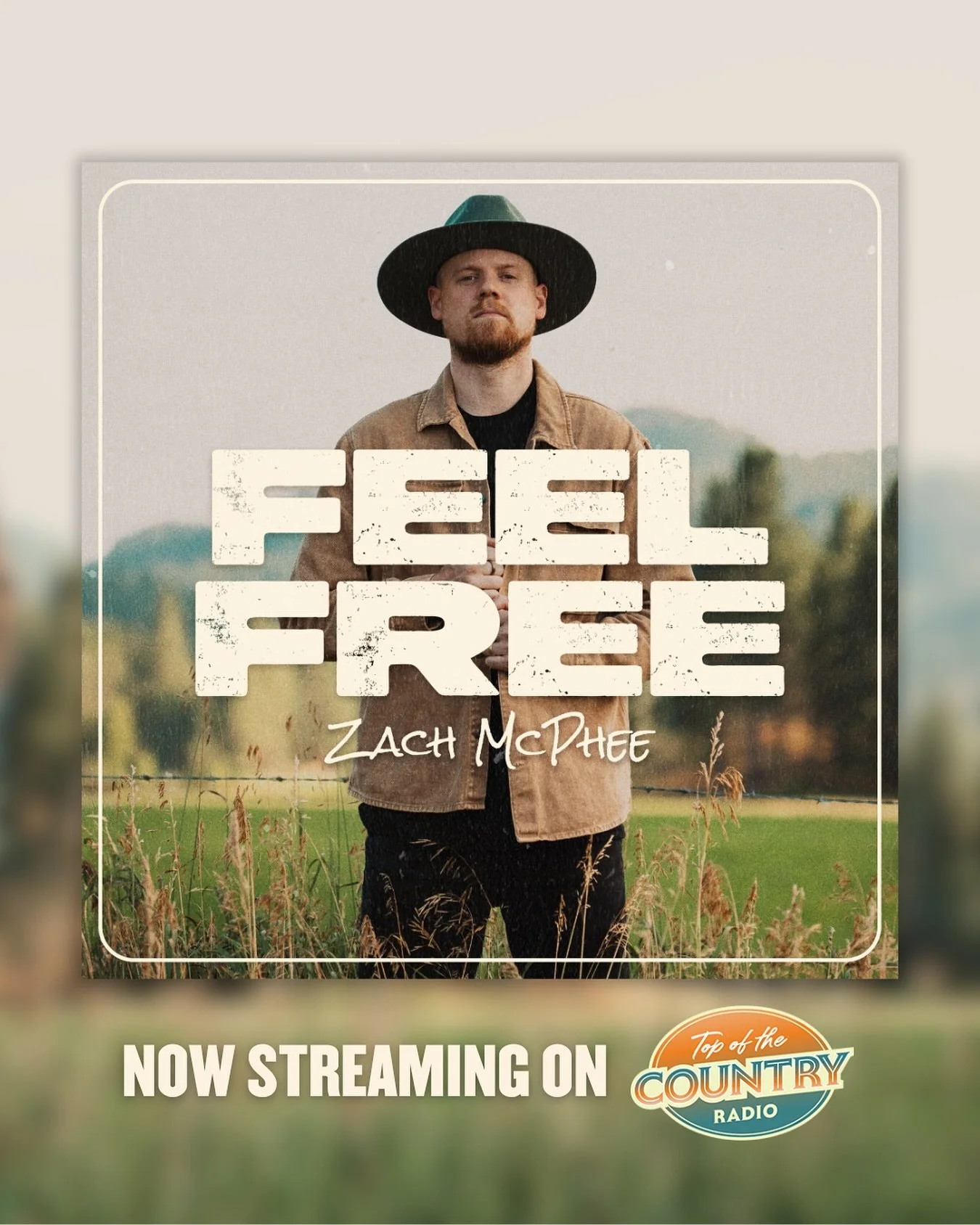 Shoutout to my friends at SiriusXM for spinning &lsquo;Feel Free&rsquo; on Top of the Country! 

Huge full circle moment for me...from winning the Top of the Country competition last year to having my song in rotation 🙌🏼

.
.
#siriusxm #feelfree #r