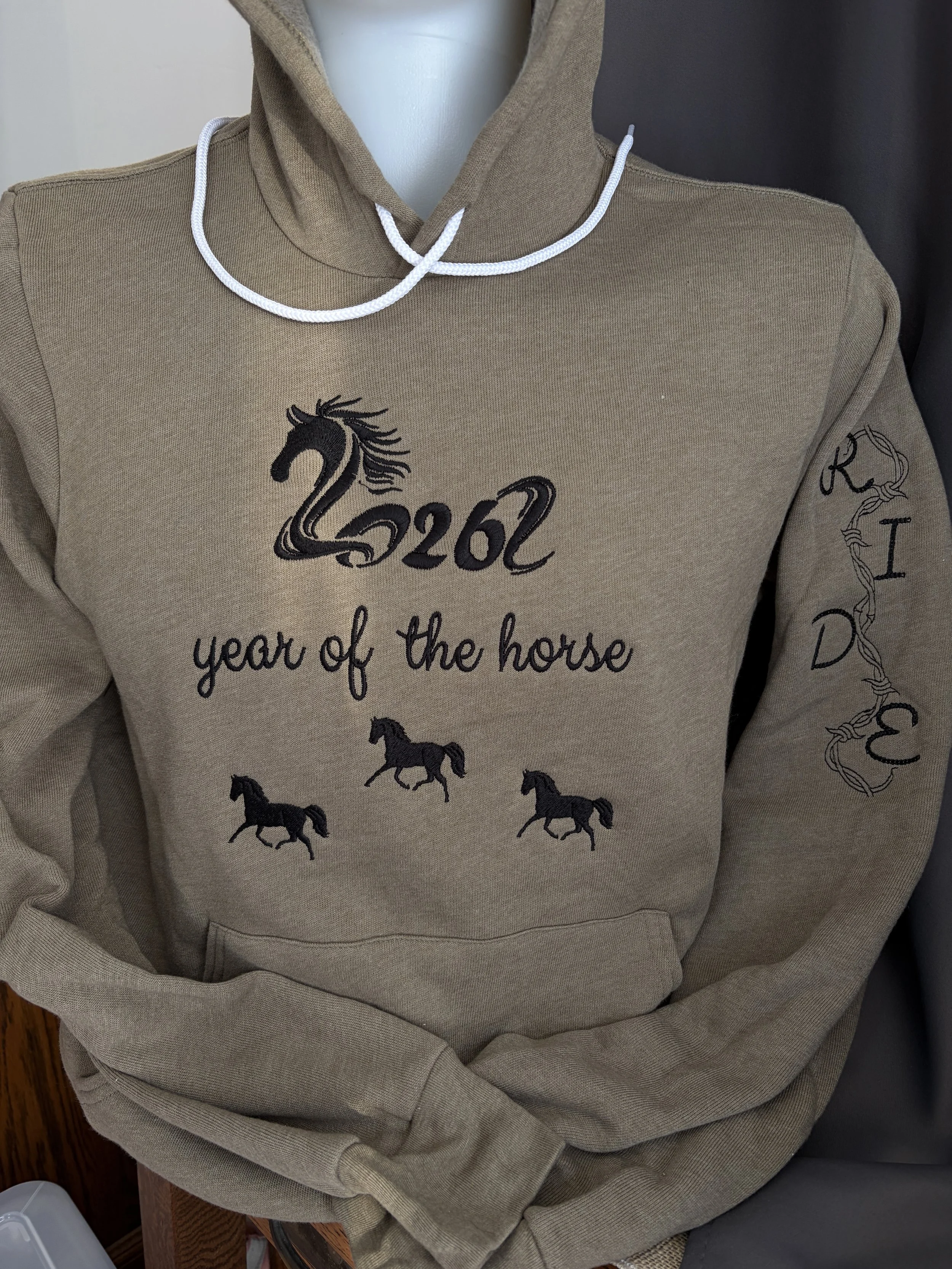 HOODIE YEAR OF THE HORSE 2 DESIGNS