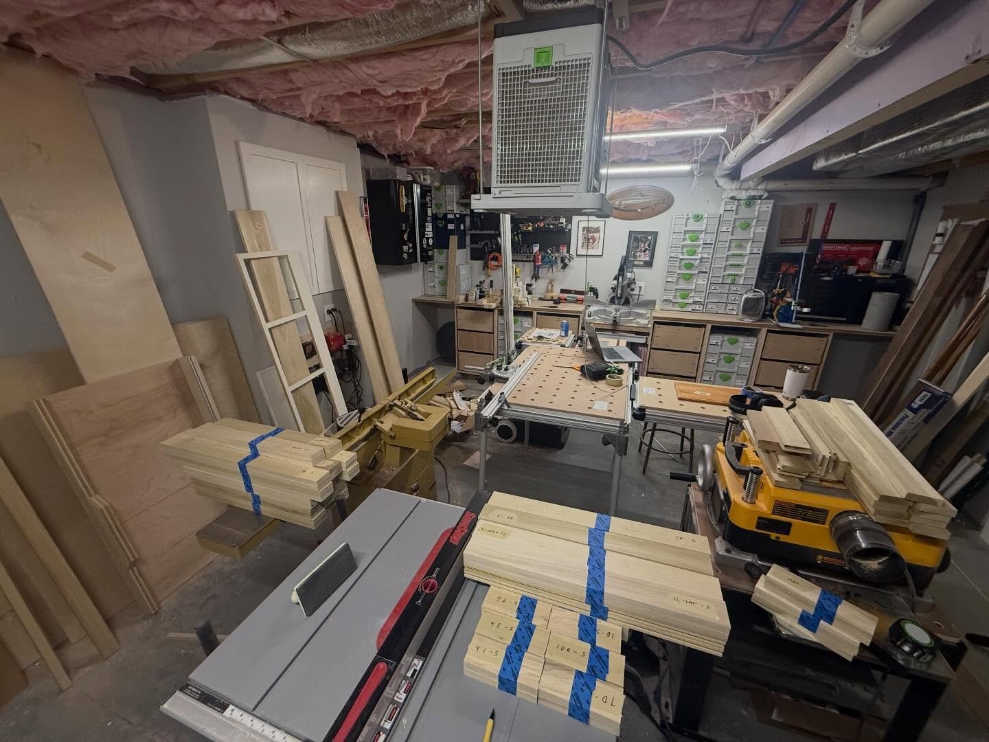 Busy week in the shop this week. Large order of doors getting worked on.