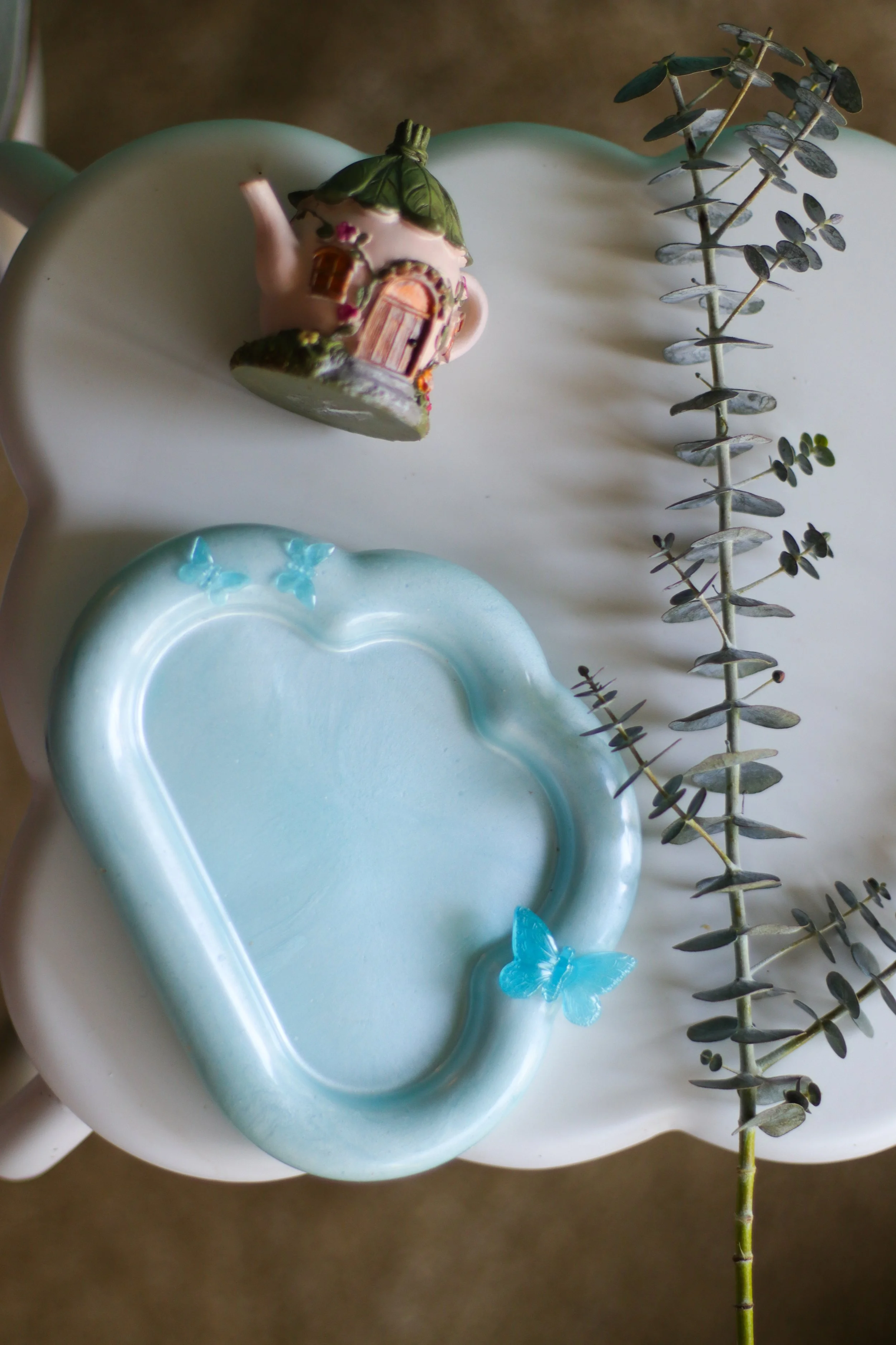 Head in the Clouds Trinket Dish (blue)
