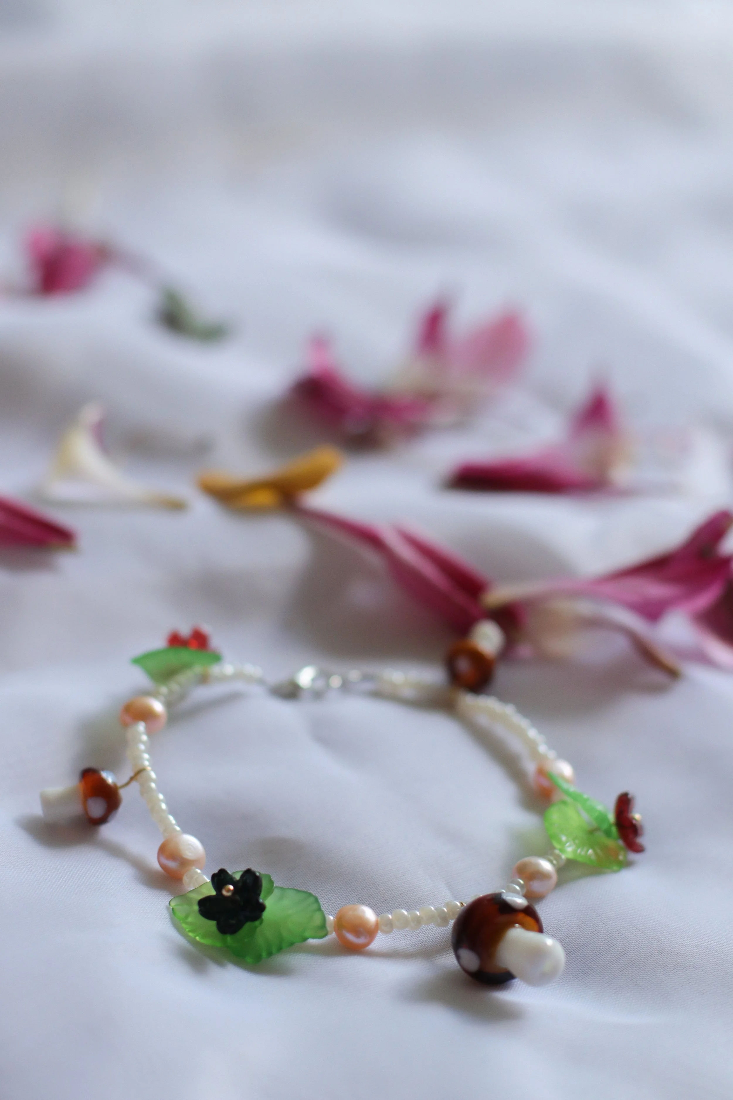 Mushroom Forest Fairy Bracelet