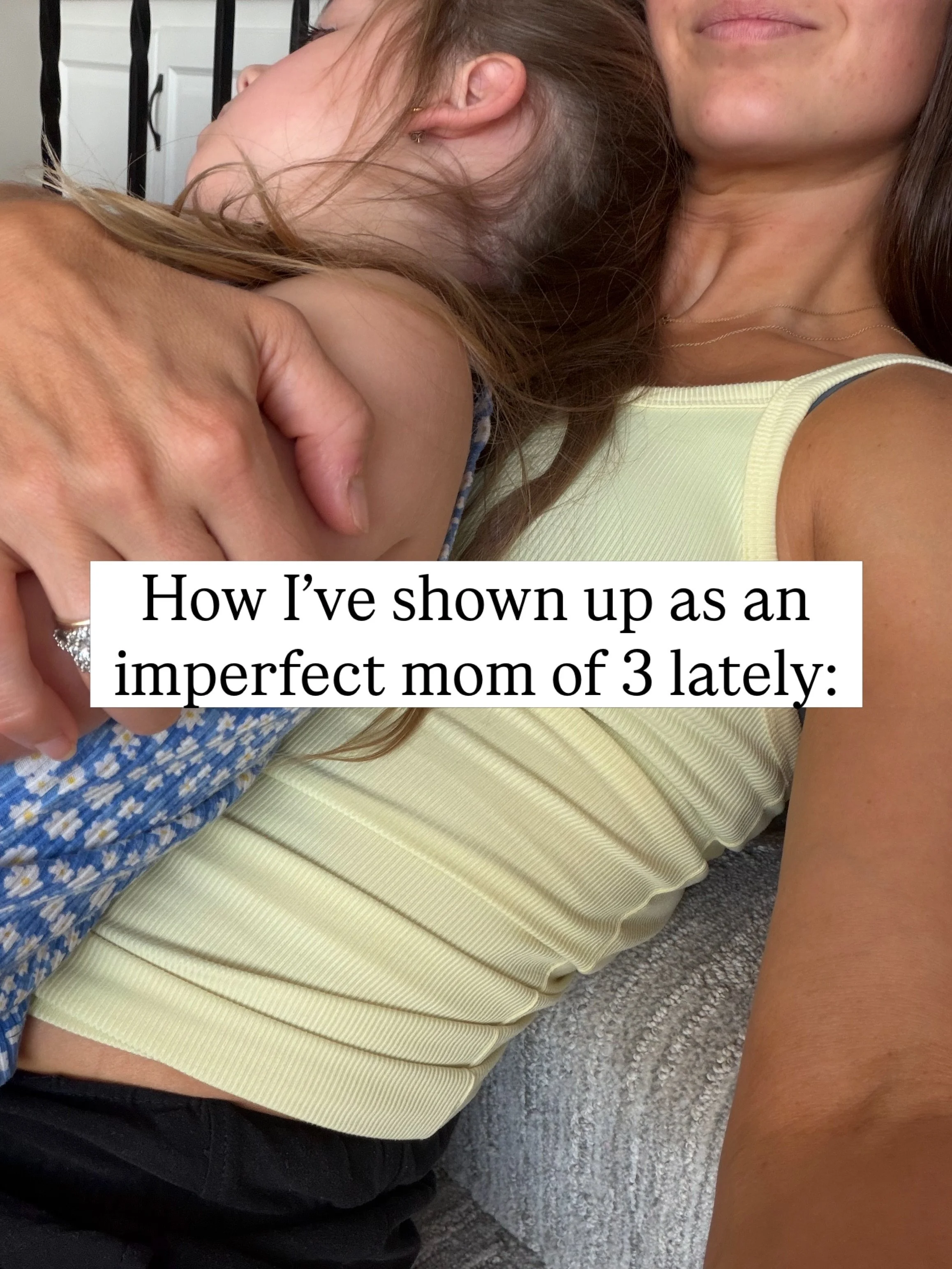 Shoot&hellip;.whether it&rsquo;s cutting up a pancake wrong or feeling like the only one walking out with a screaming kid&hellip;.

Social is often a highlight reel - so here&rsquo;s how my imperfections have come through quite evidently recently 🤍
