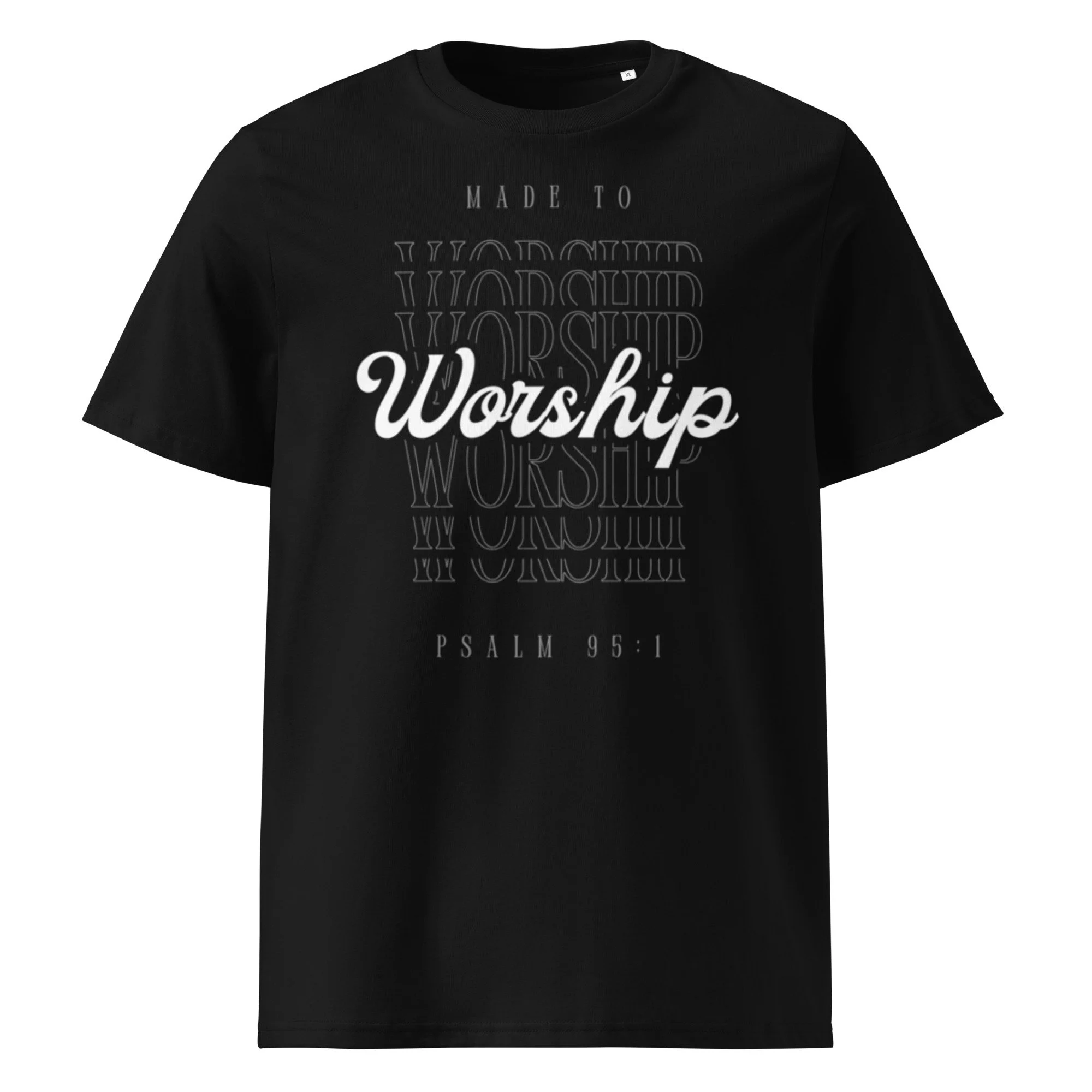 Unisex organic ribbed neck t-shirt