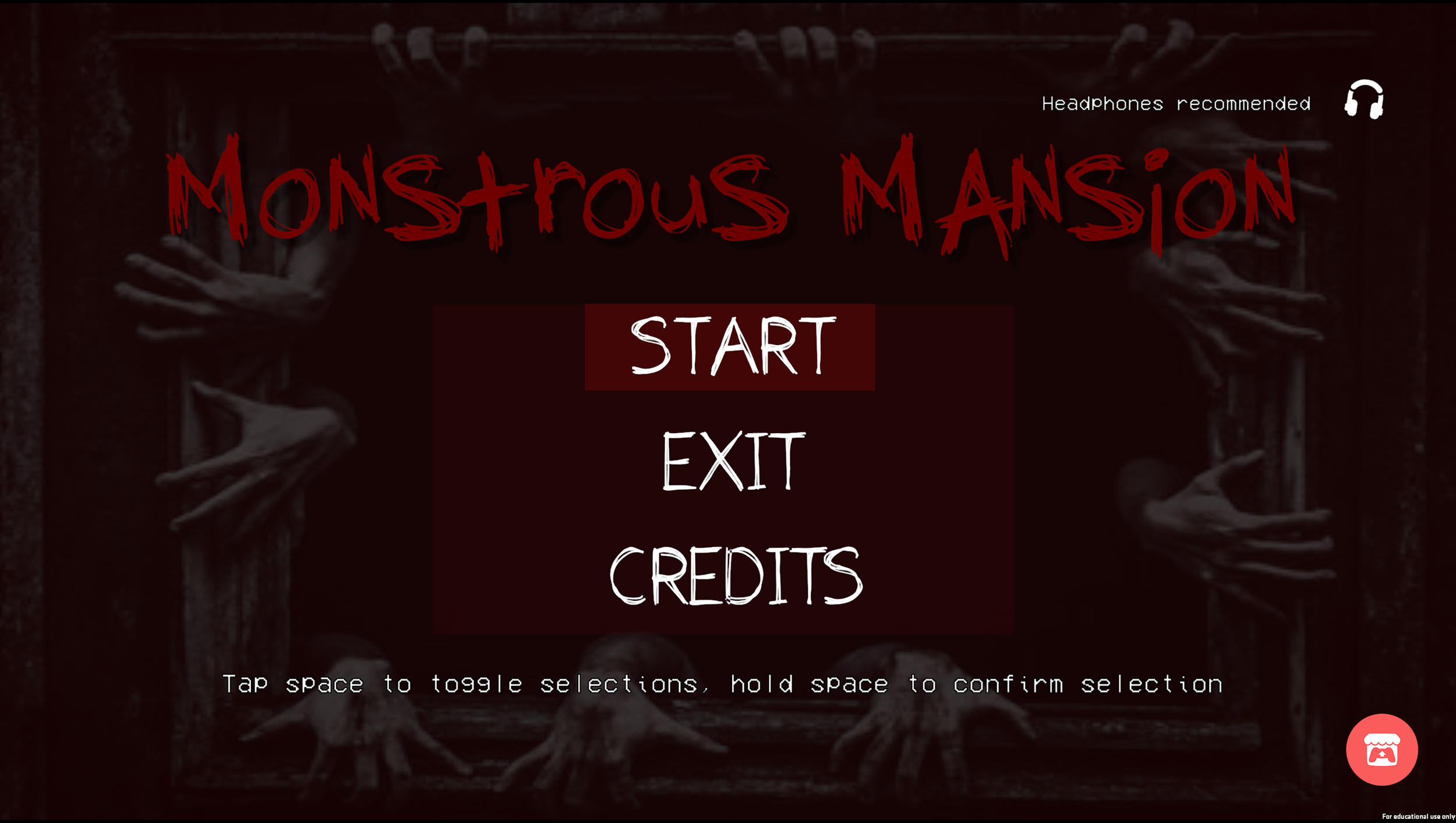 This game was made for my first Game Jam where I was in a team of 3. The challenge for this jam was that had to create a game where you could only use one button to play, so my team and I thought of making an escape game using only the space-bar and 