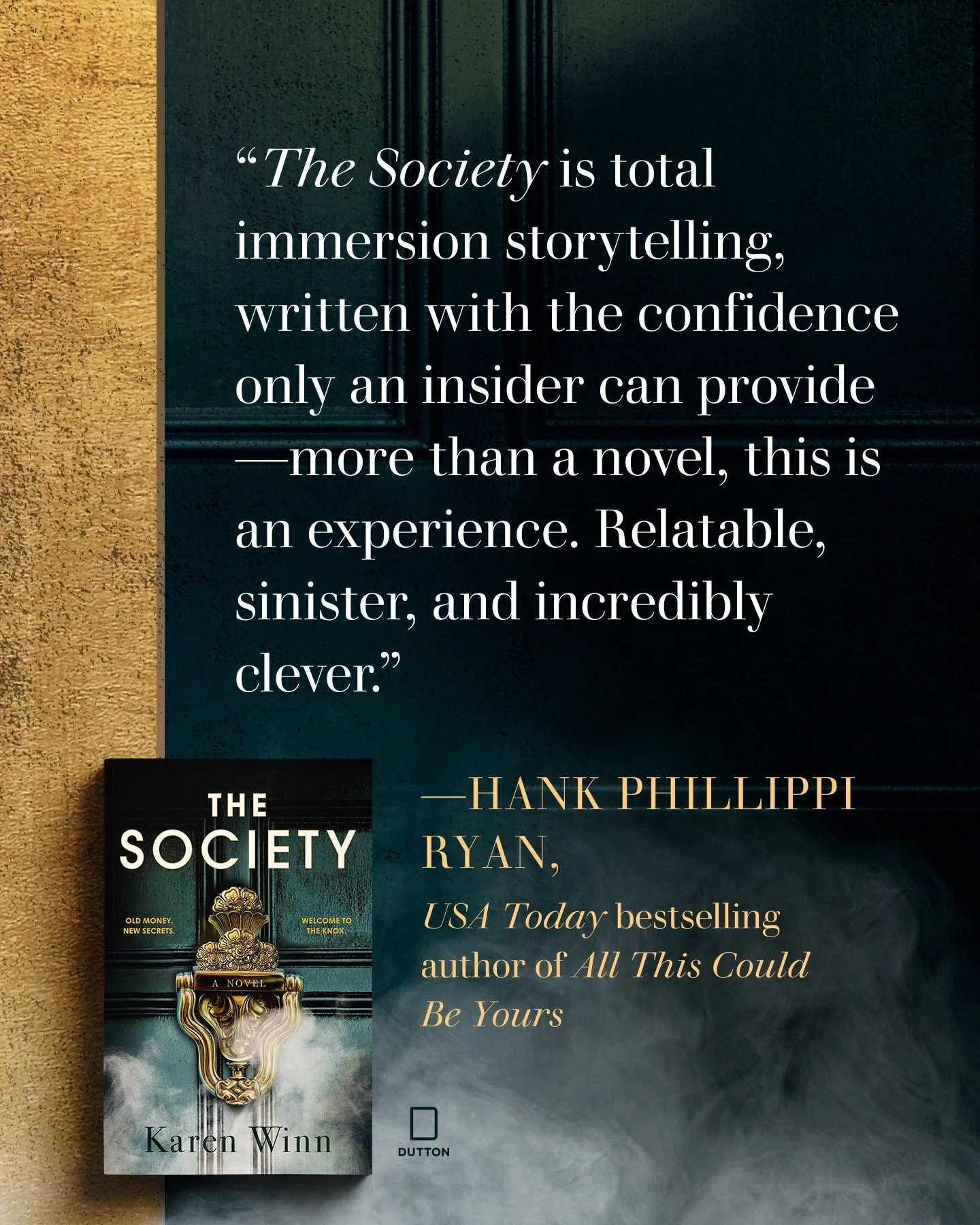 I am so grateful to @hankpryan for this blurb. 🙏 Have you read her latest bestseller, ALL THIS COULD BE YOURS, yet??