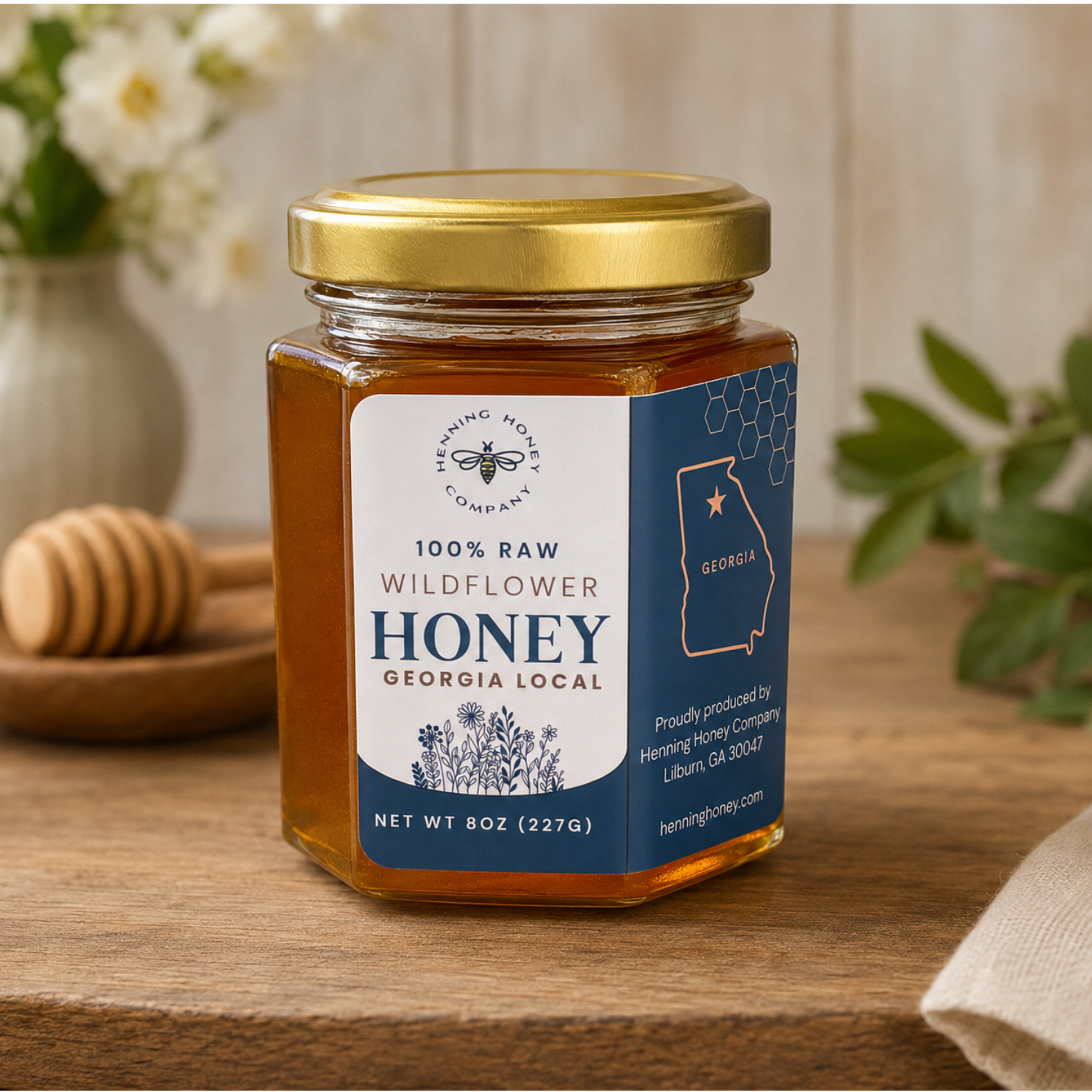 Henning Honey – Raw Wildflower Honey (8 oz)