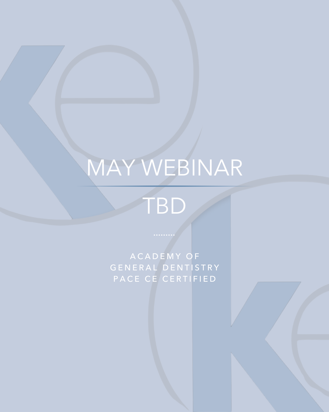 May Webinar - May 7th