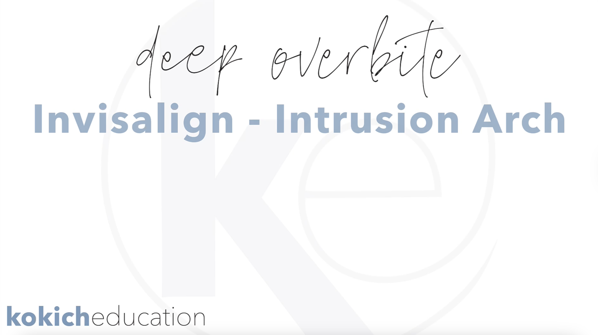 Invisalign Intrusion Arch Fabrication Demo