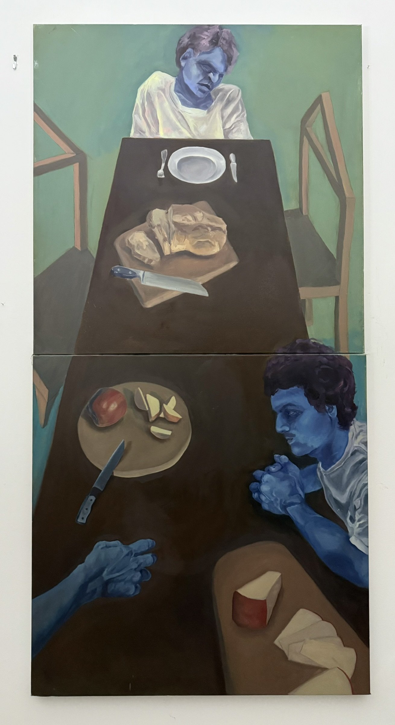 Stale Bread. 6 x 3 ft. Oil on Canvas. 2024.